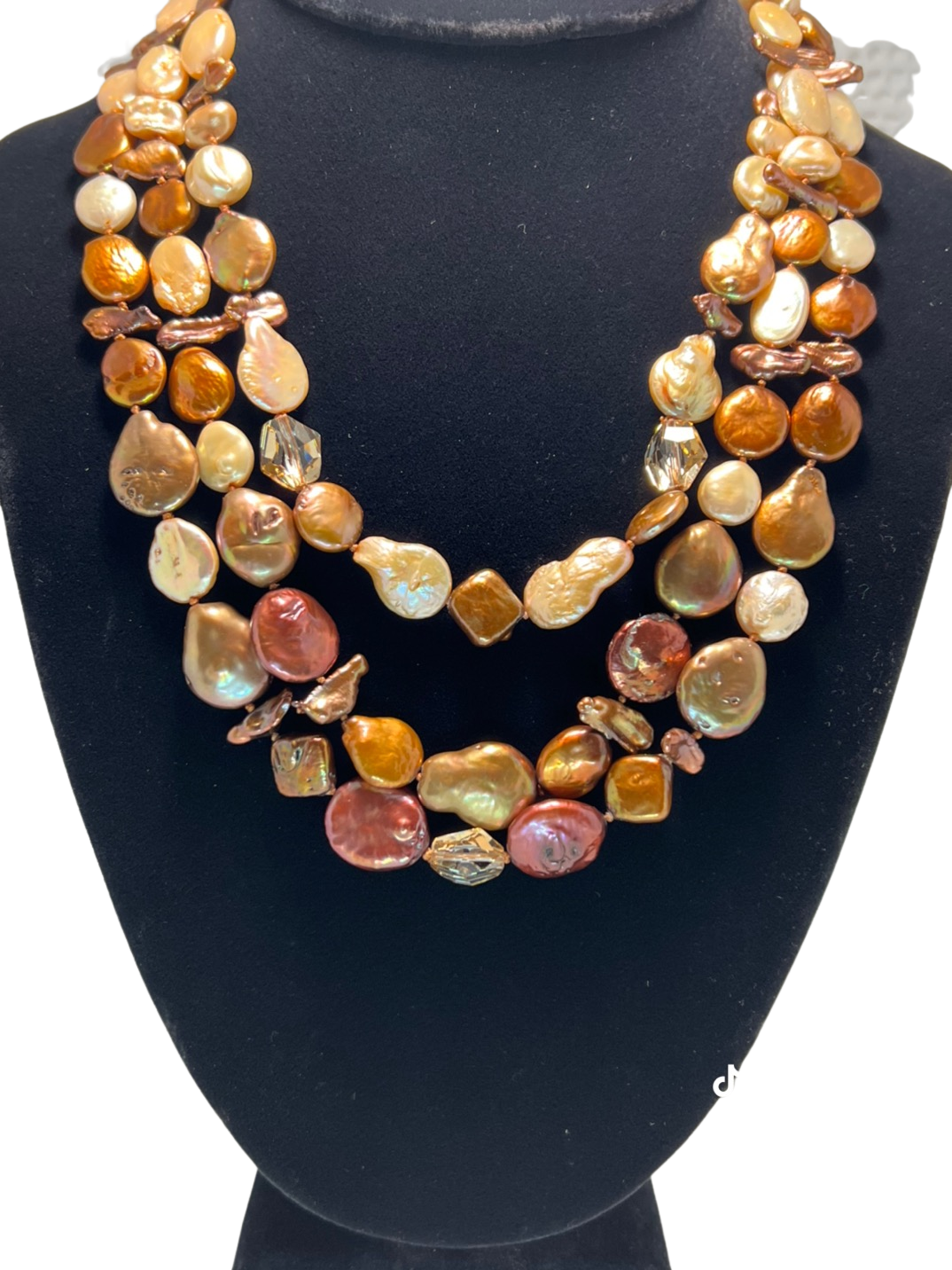 Lucas Lameth .925 Blister top Pearls Necklace