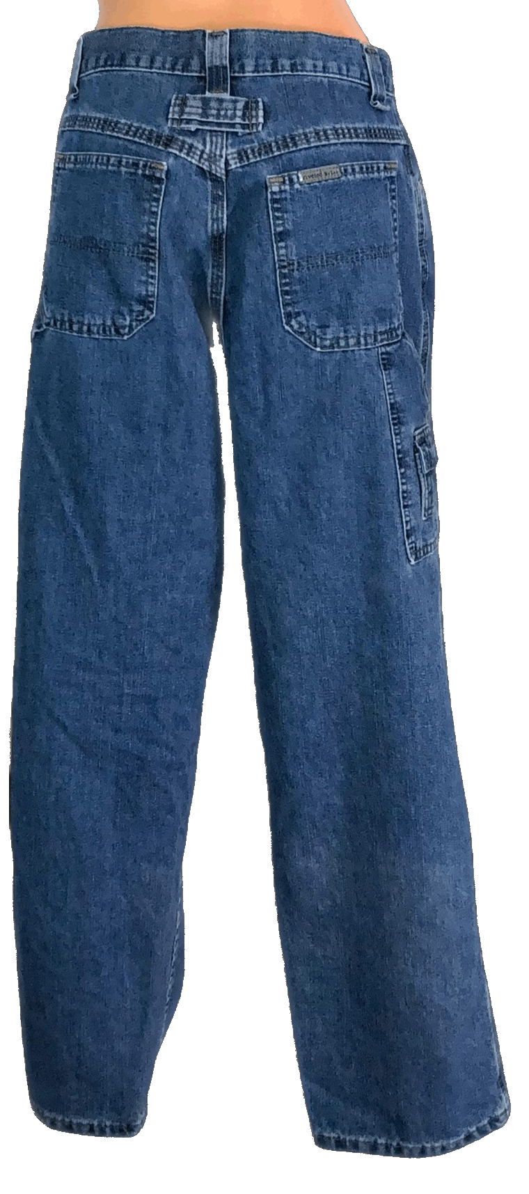 Vintage 90's Wide Leg Carpenter Jeans by Riveted By Lee Shop THRILLING