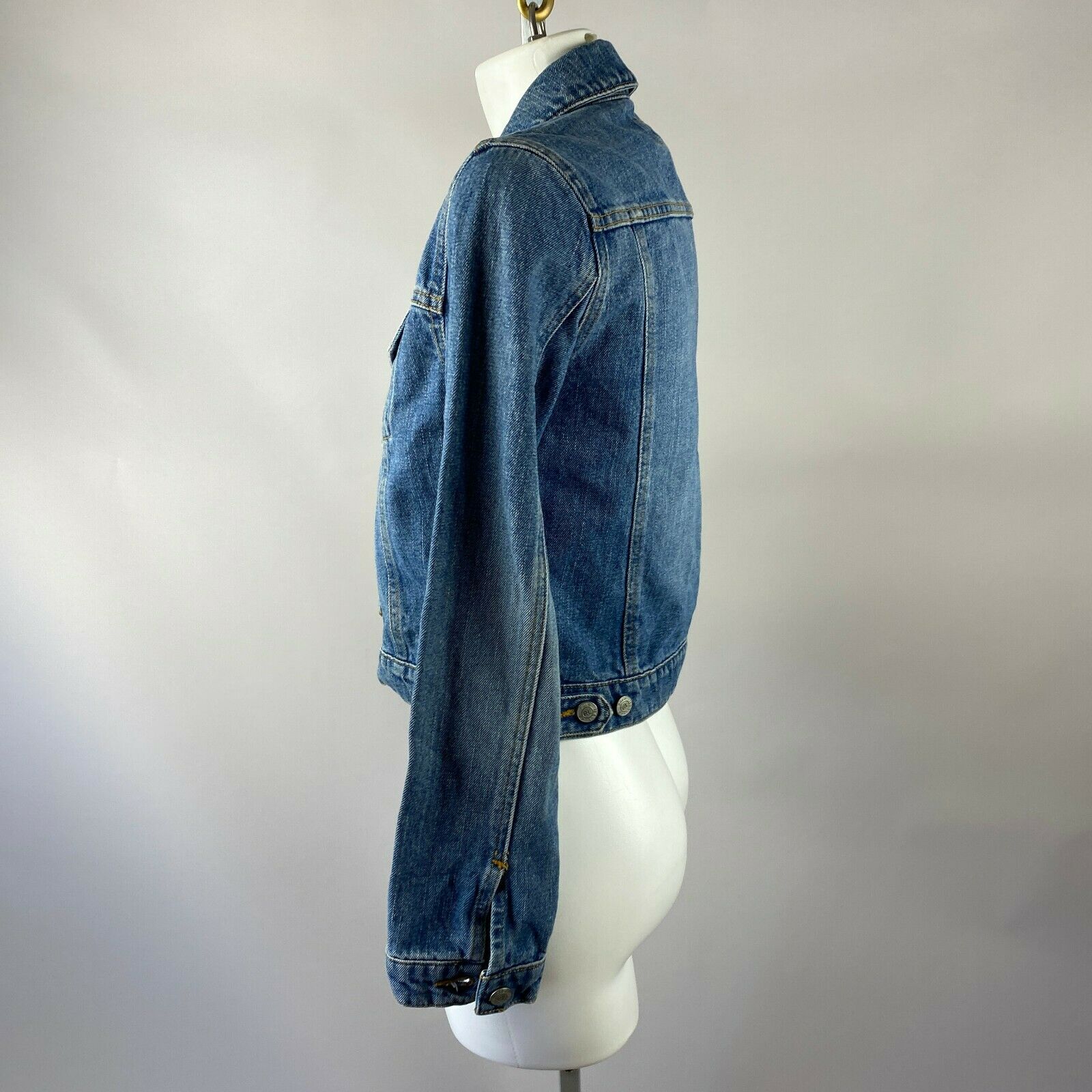 Vintage 00s Denim Button Pockets Short Jean Jacket By Polo Ralph Lauren |  Shop THRILLING