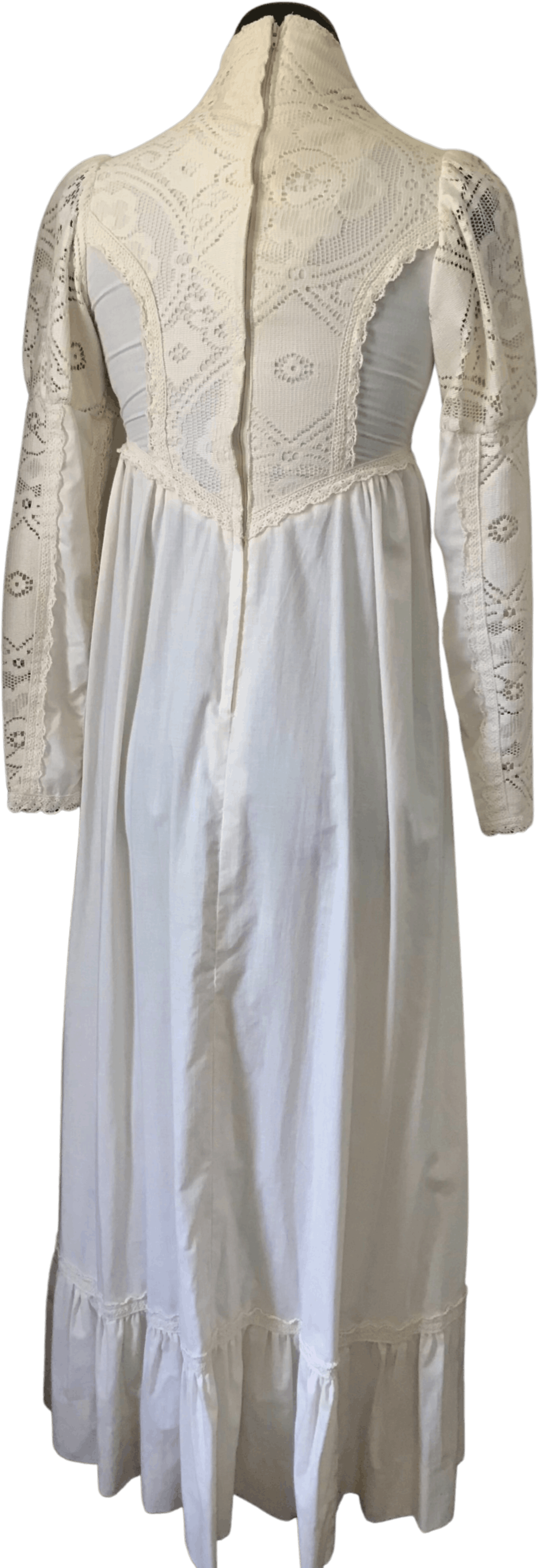 Vintage 70's Gunne Sax Style Lace Maxi Dress | Shop THRILLING