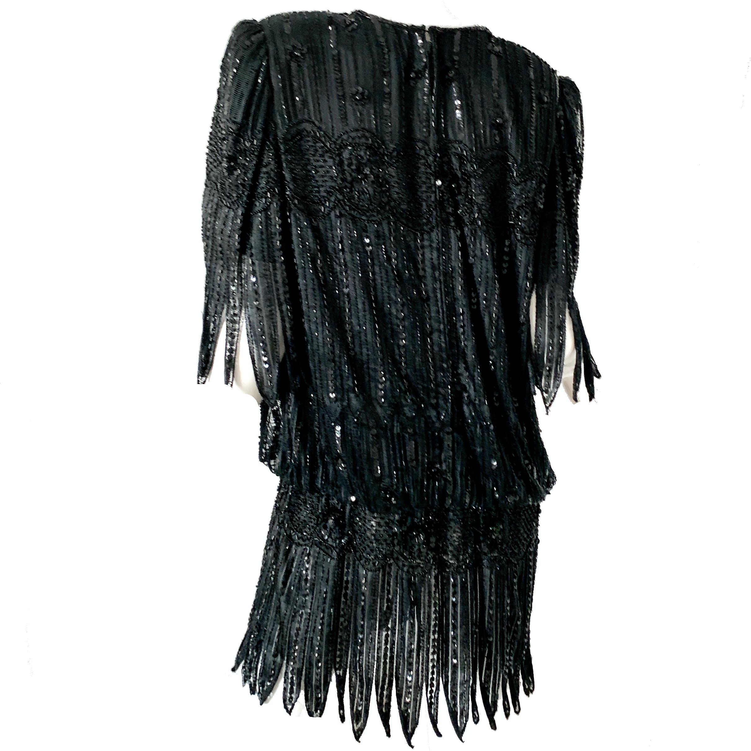 Gorman Beaded Trim Party Dress (Black) main image 1