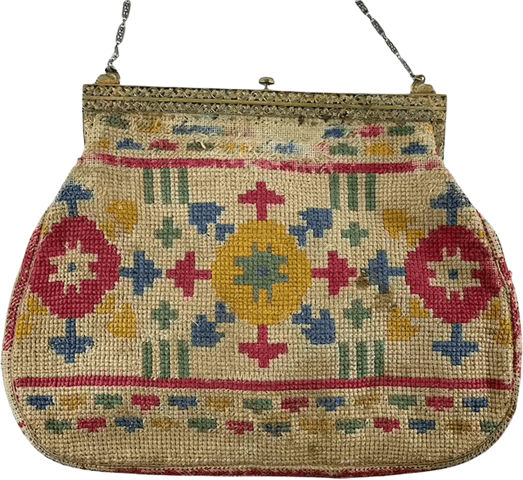 1920s Needlepoint Purse