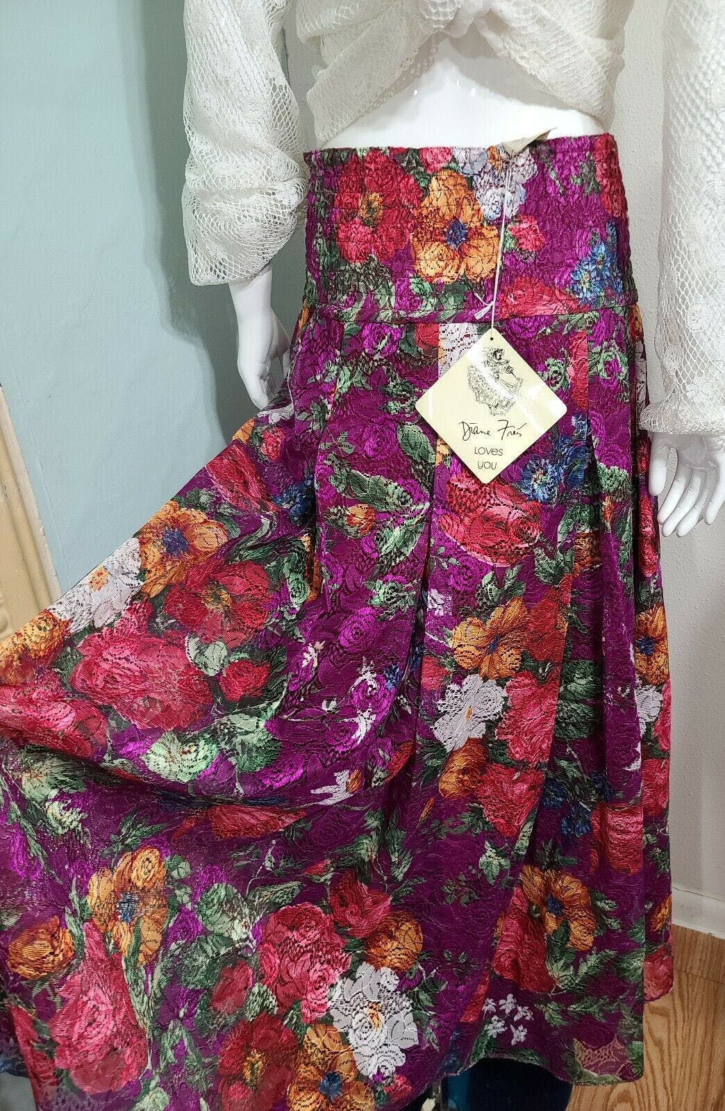 80’s Deadstock Silk Animal Print Boho Dress by Diane Freis main image 1