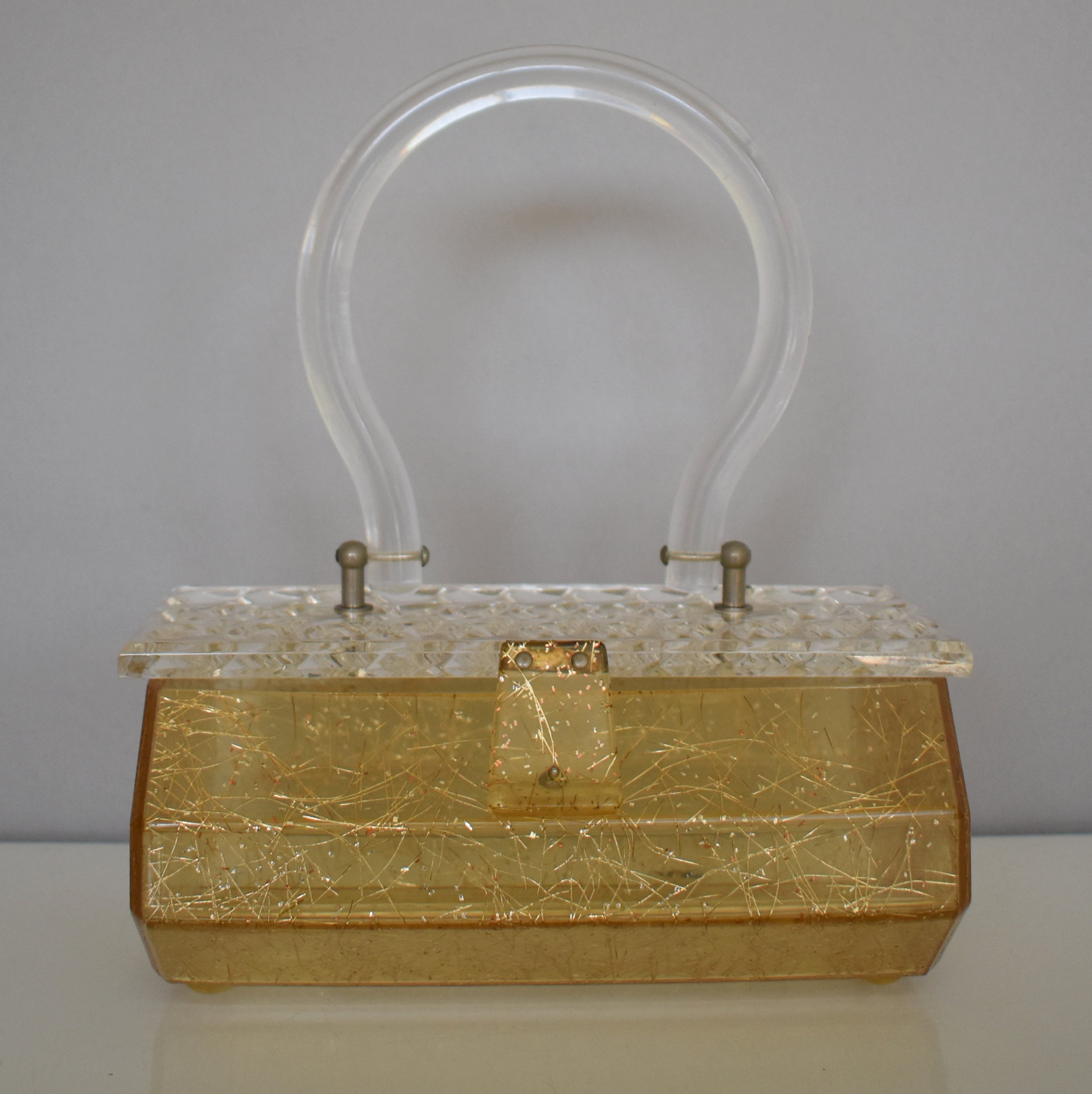 1950s lucite best sale confetti handbags