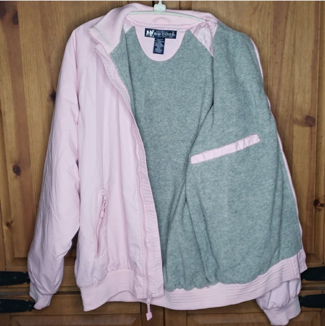 Vintage Pink Big Dog Jacket by Big Dog Sportswear Shop THRILLING
