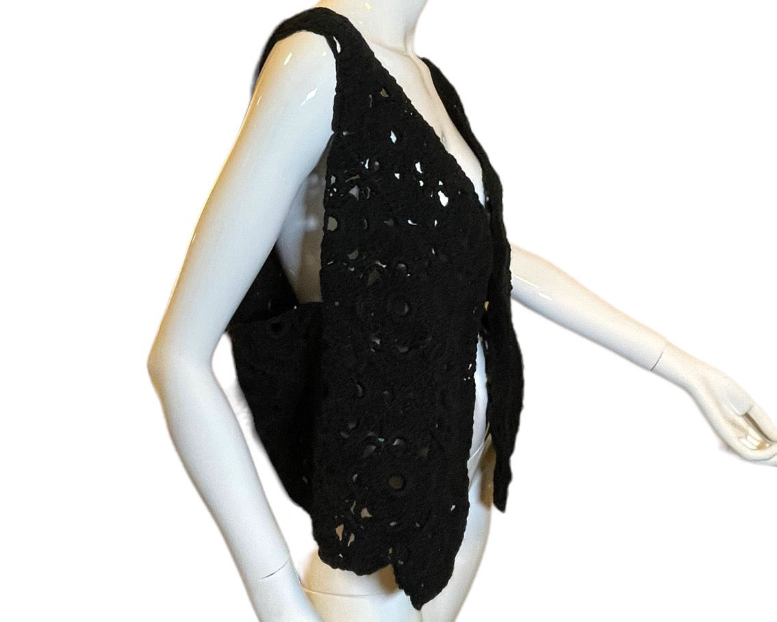 Crochet Sleeveless Sweater Vest