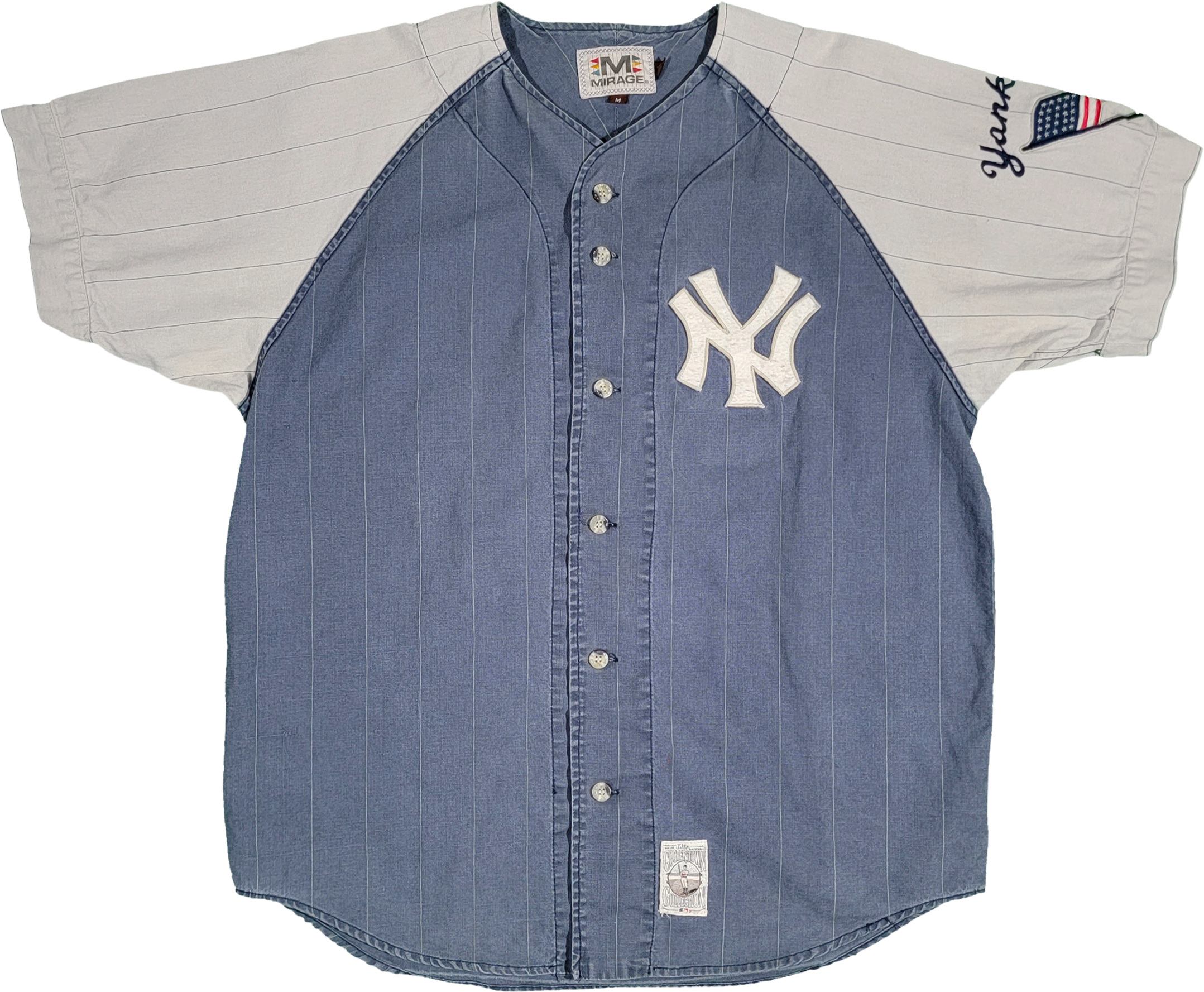 Vintage New York Yankees Button up Baseball Jersey Mirage 
