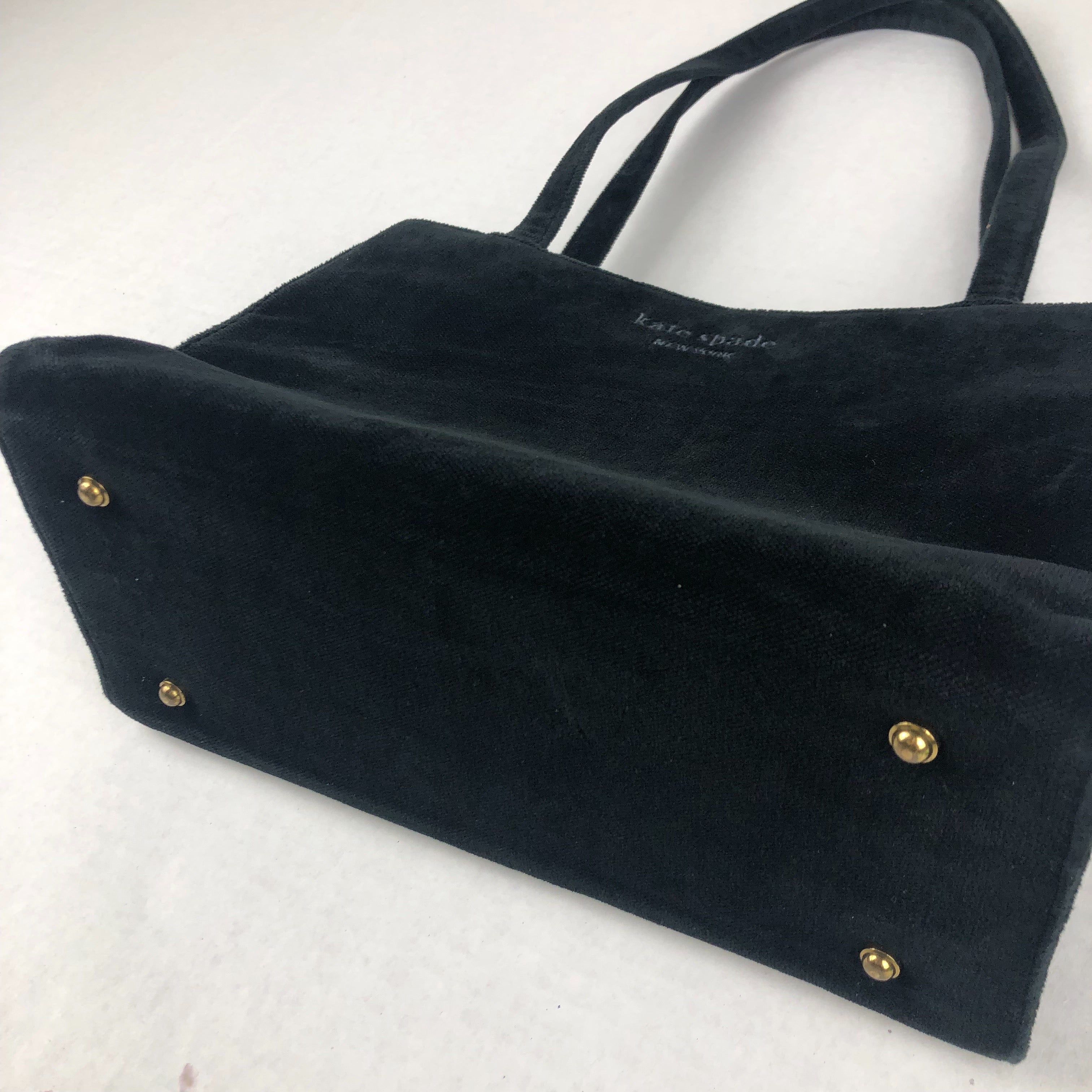 Kate spade black suede on sale purse