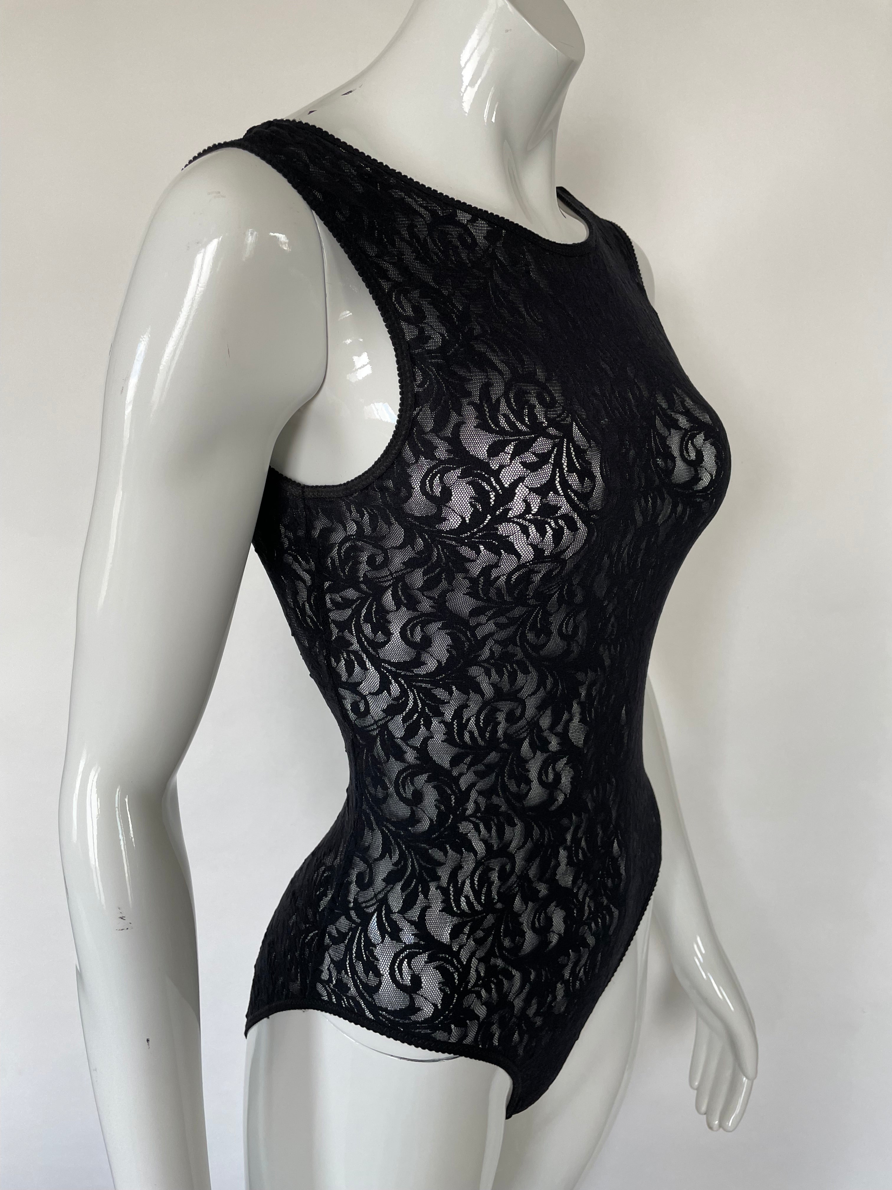 1990s Calvin Klein Lace Bodysuit | XS/S