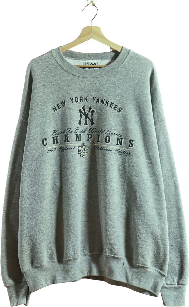 Vintage 90s Yankees 1999 Back To Back Champions Sweatshirt By Lee Sport