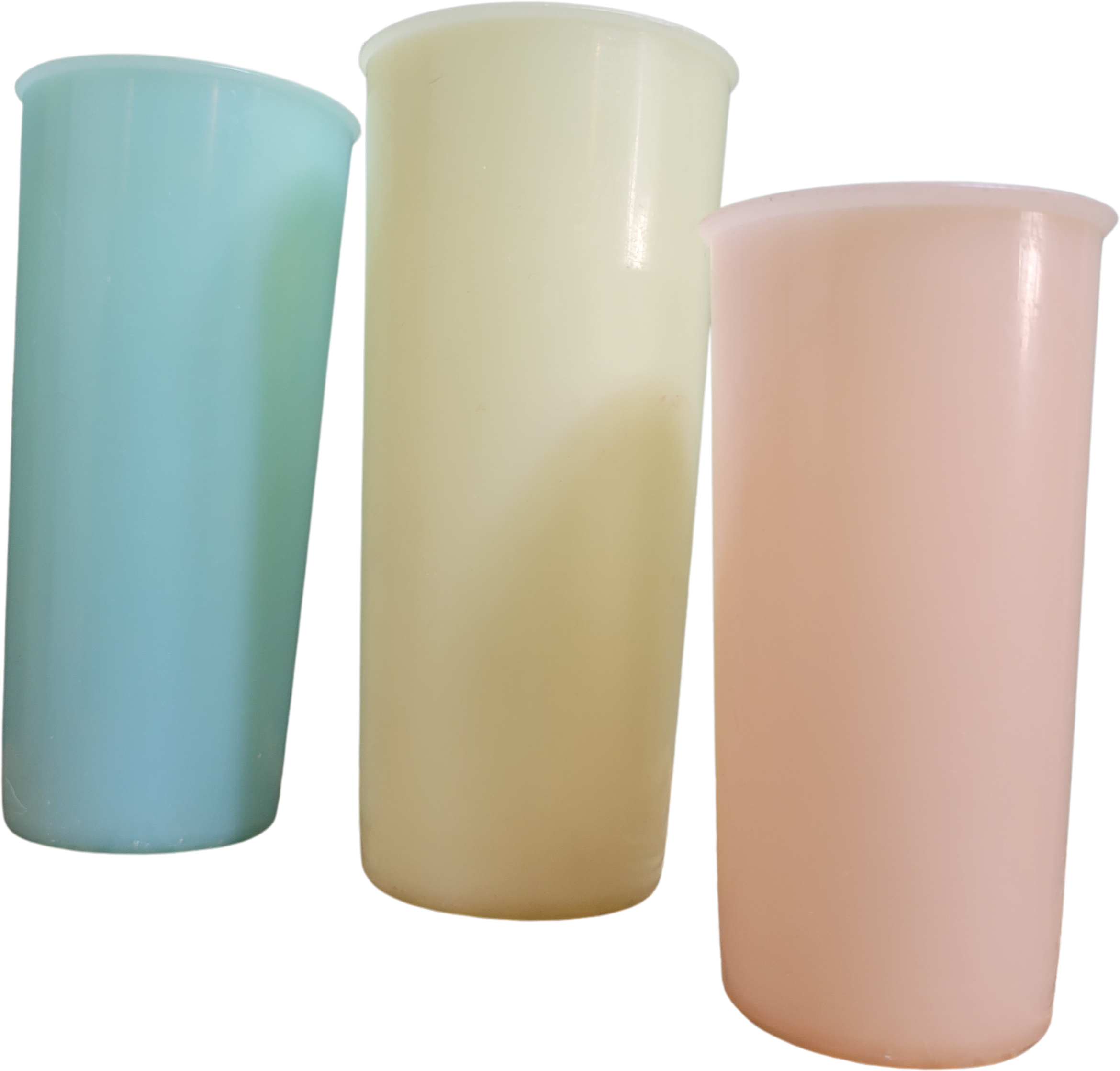 Bortset Stille og rolig mandat 60s Set Of 3 Vintage Tupperware Tumbler Glasses Pastel By Tupperware | Shop  THRILLING