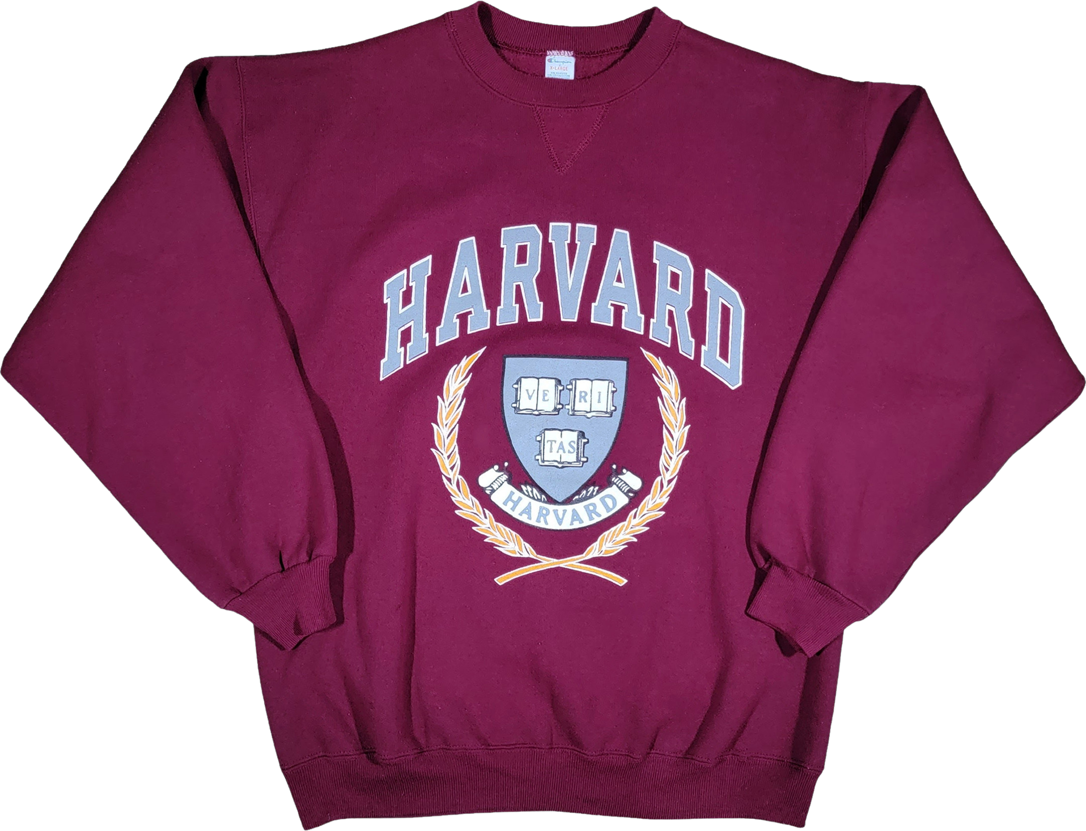 Vintage 80s/90s Harvard University Crimson Champion Sweatshirt By