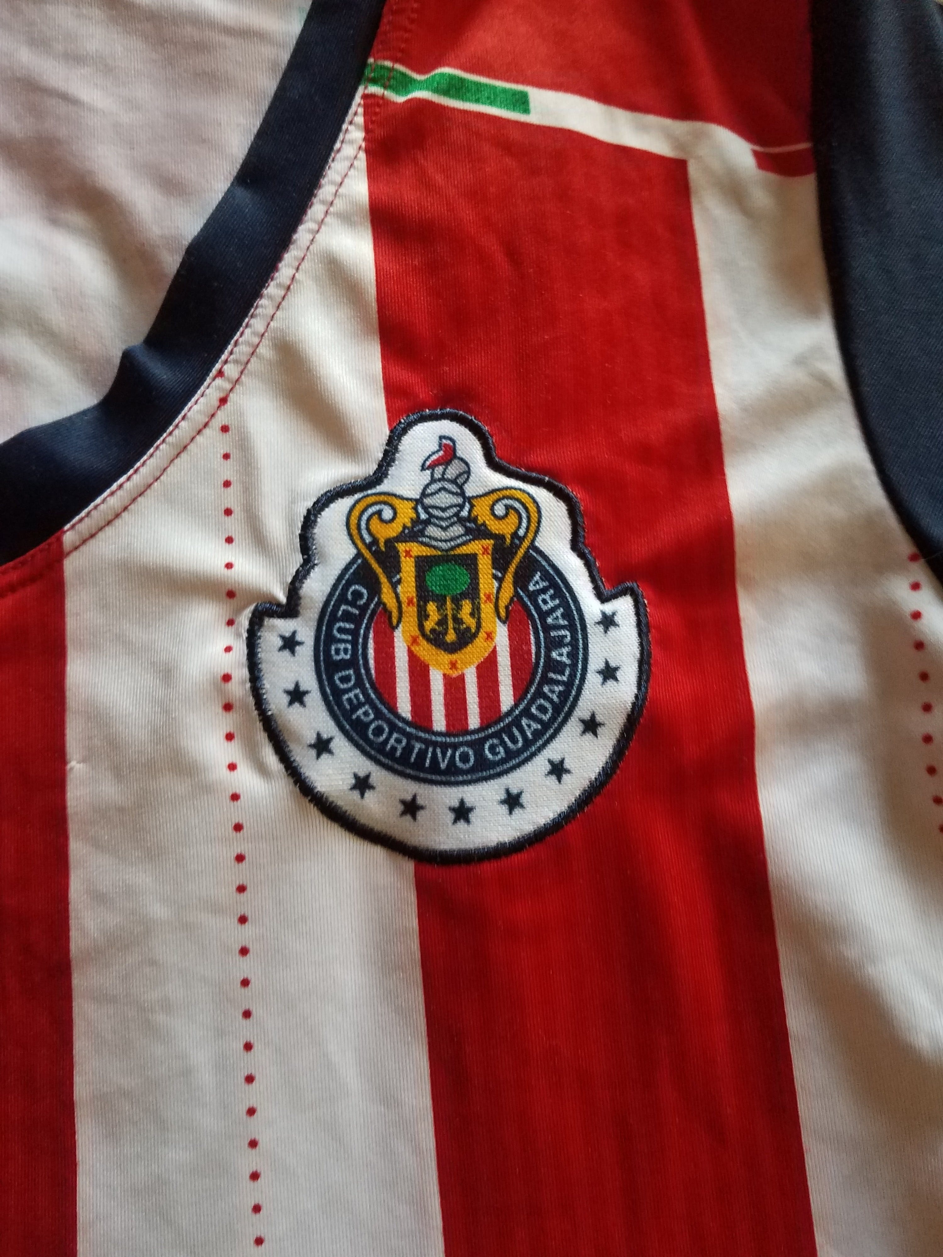 Vintage 90s Striped Guadalajara Soccer Fútbol Jersey By Chivas