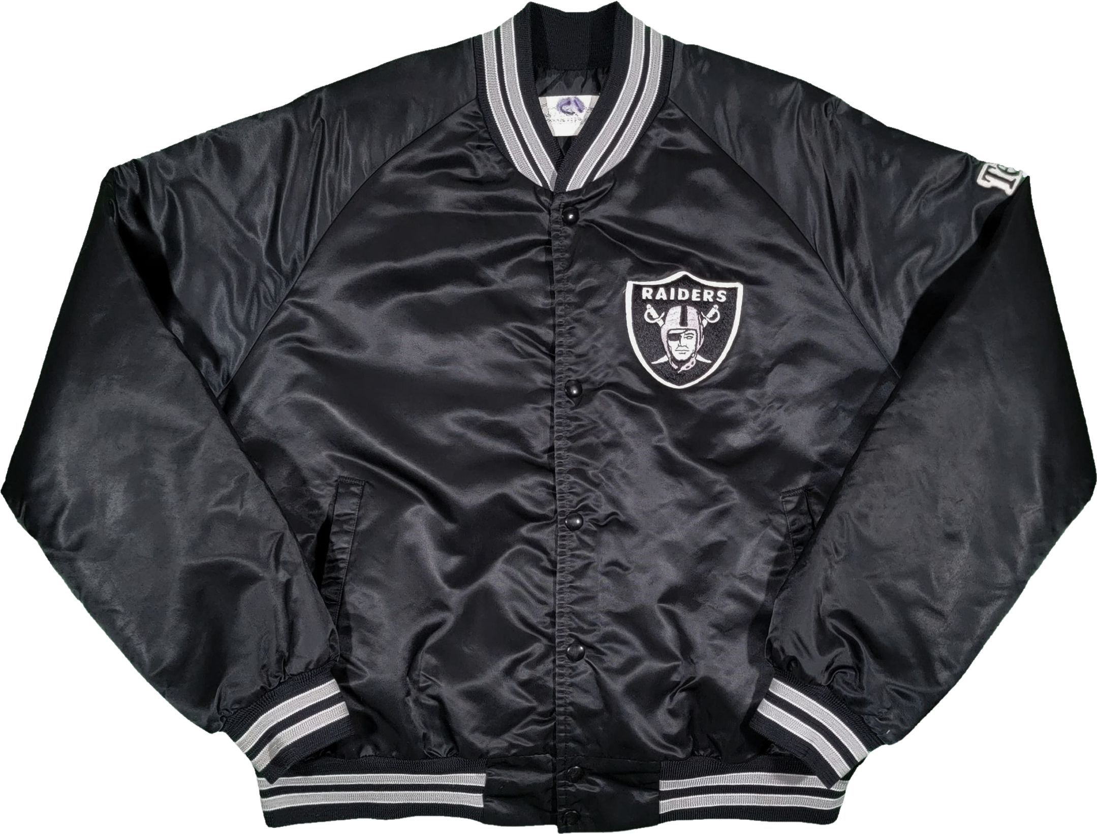 Vintage 90s Oakland Raiders White Starter Jacket Small 