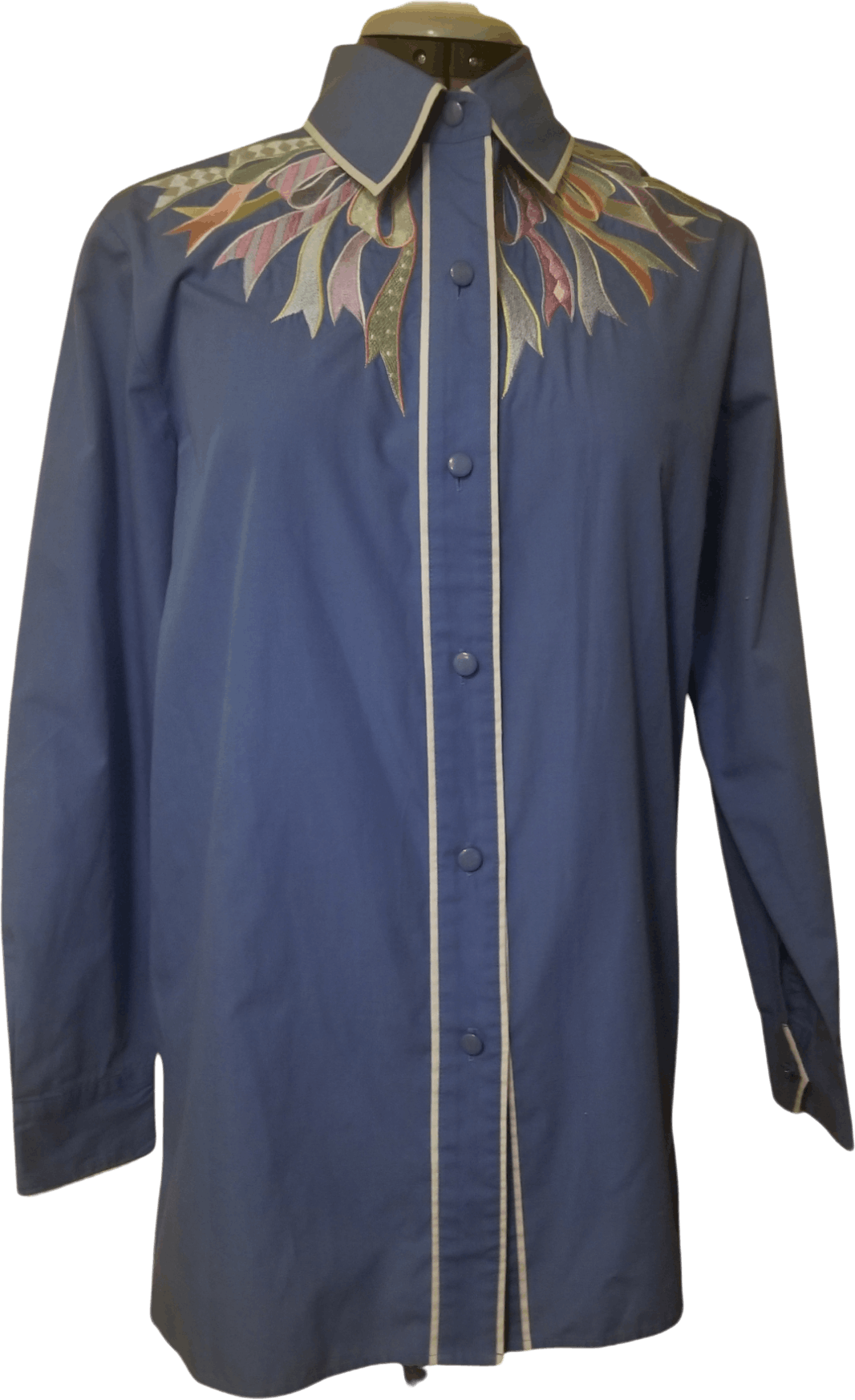 80’s Western Red Button Up Shirt Duck Hunt Print with Bandana Tie by Ralph Lauren Blue Label main image 0