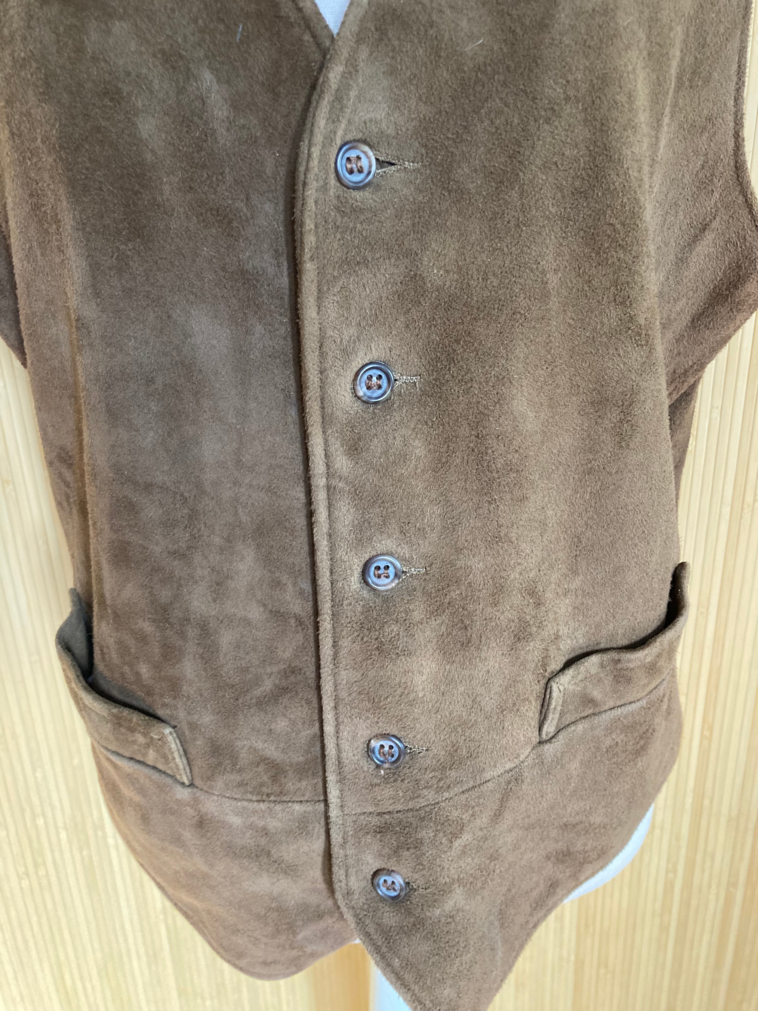 Vintage 90s Soft Suede Vest By The Last Best Place Catalog Company