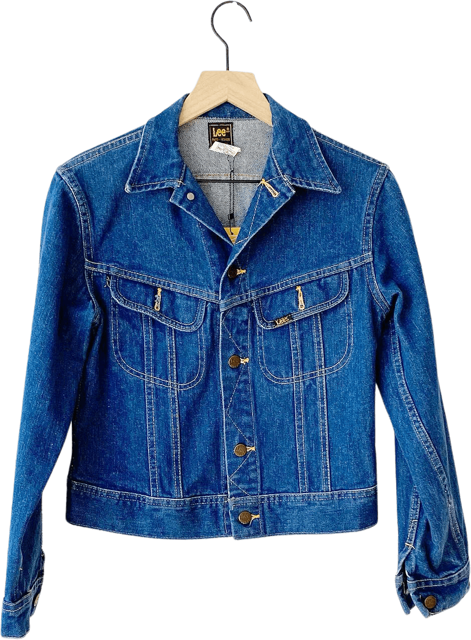 Vintage 80's Medium Wash Jean Jacket by Lee Shop THRILLING