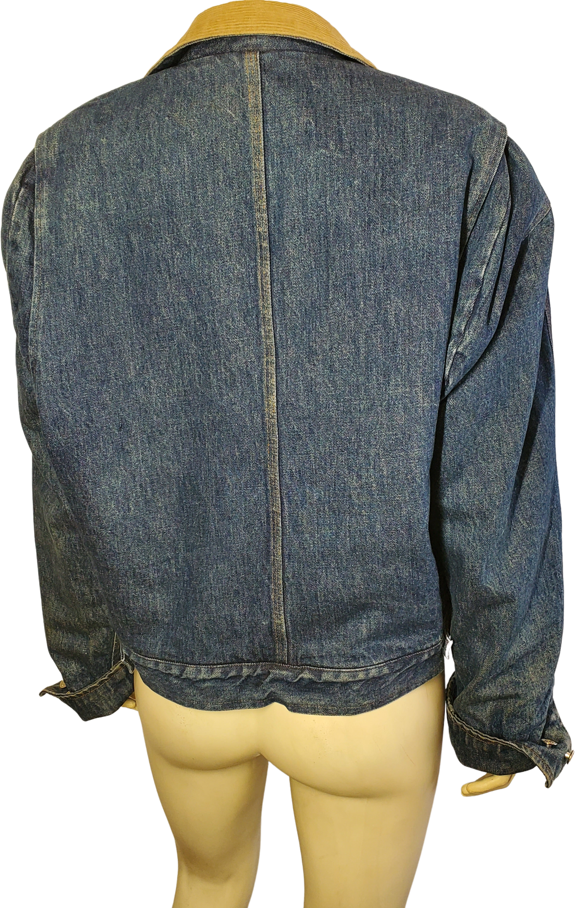 90s Vintage Denim Wool Jacket Trucker by Ralph Lauren | Shop THRILLING