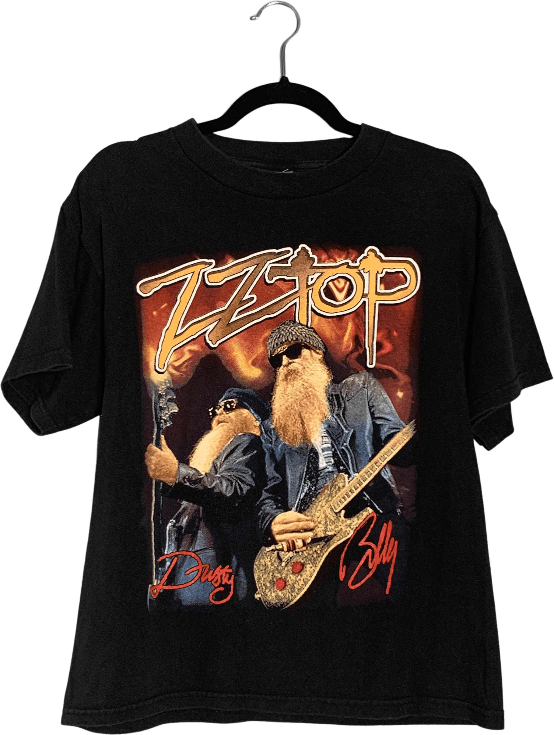 Vintage Black ZZ Top Tour TShirt Shop THRILLING