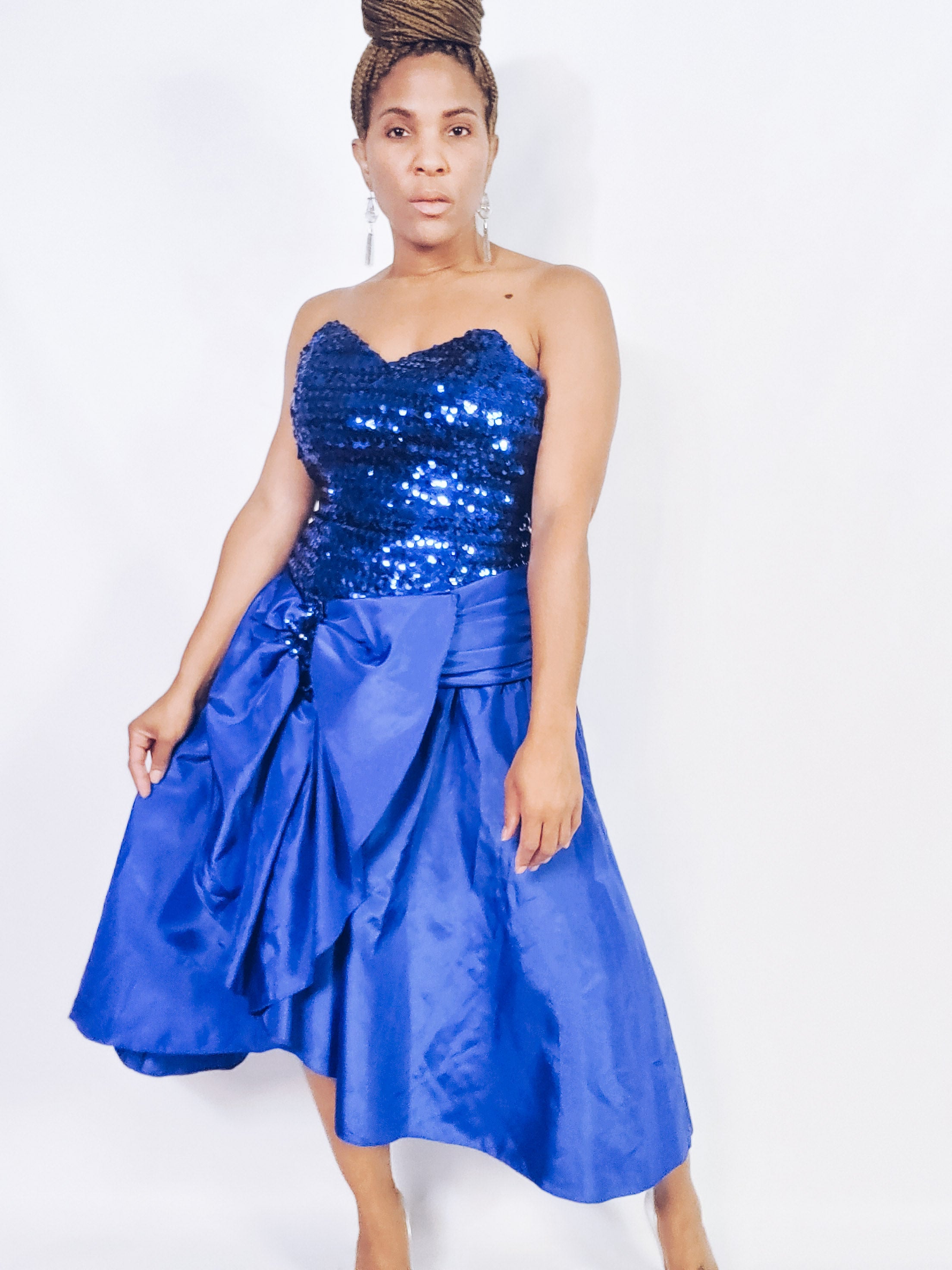 Vintage 80s Sequin Party Dress Shop THRILLING