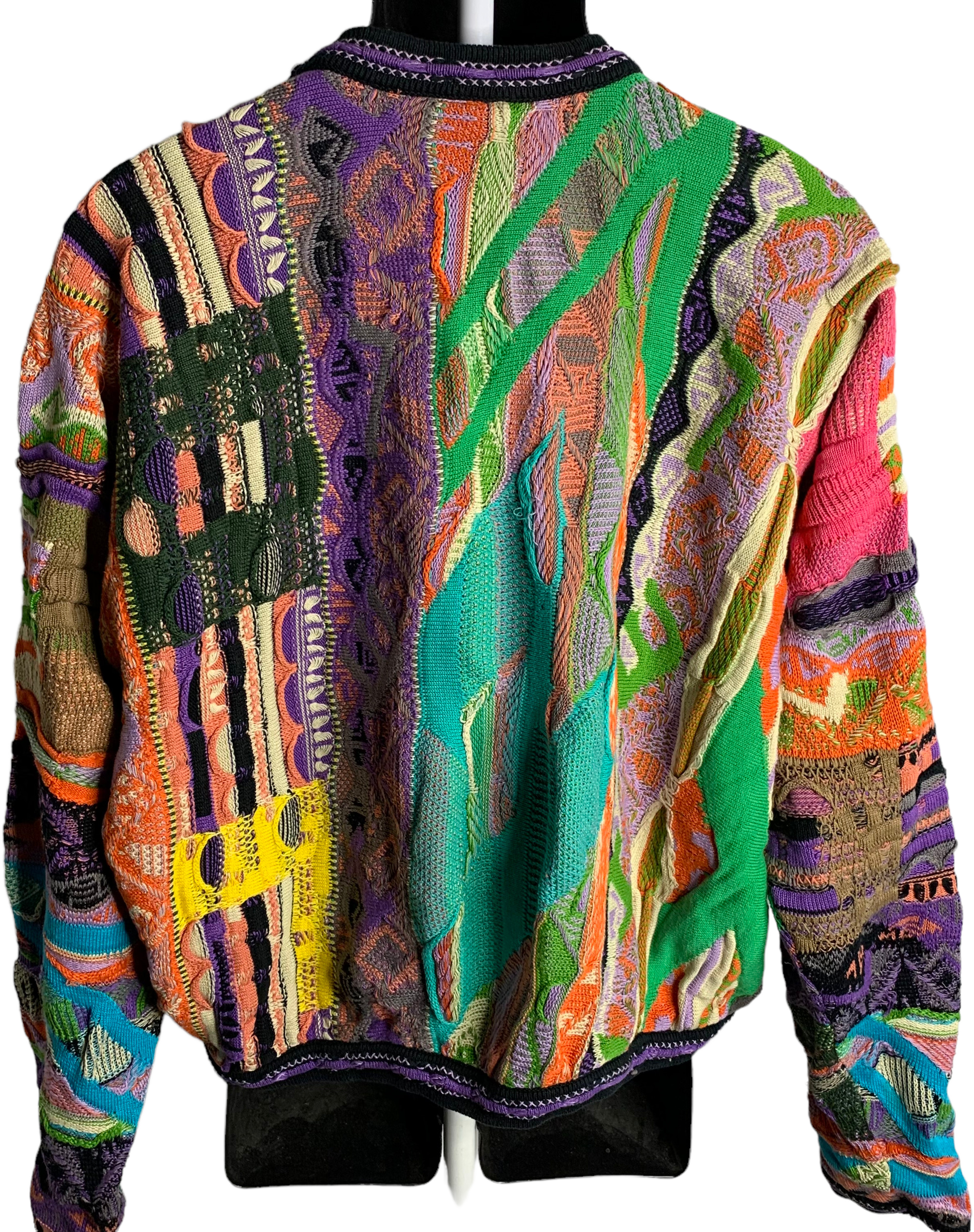 Vintage 80s/90s 3d Knit Sweater Multicolor Notorious Big Biggie By Coogi |  Shop THRILLING