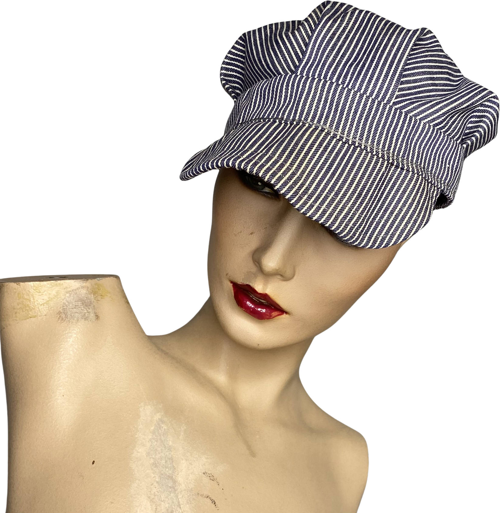 Vintage 60s Hickory Stripe Railroad Cap | Shop THRILLING