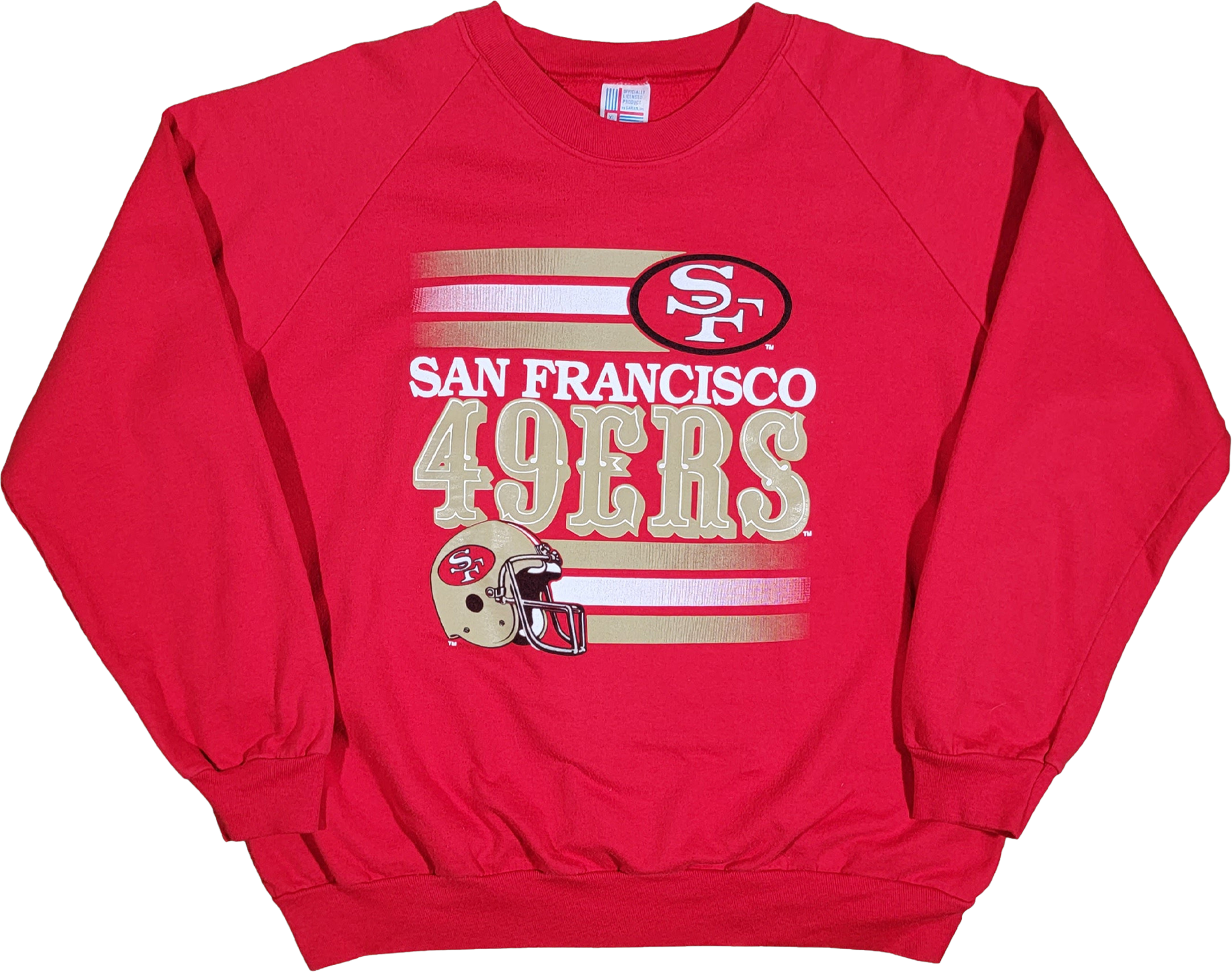 Football Fan Shop Officially Licensed NFL Crew-Neck Sweatshirt by Starter - 49ers