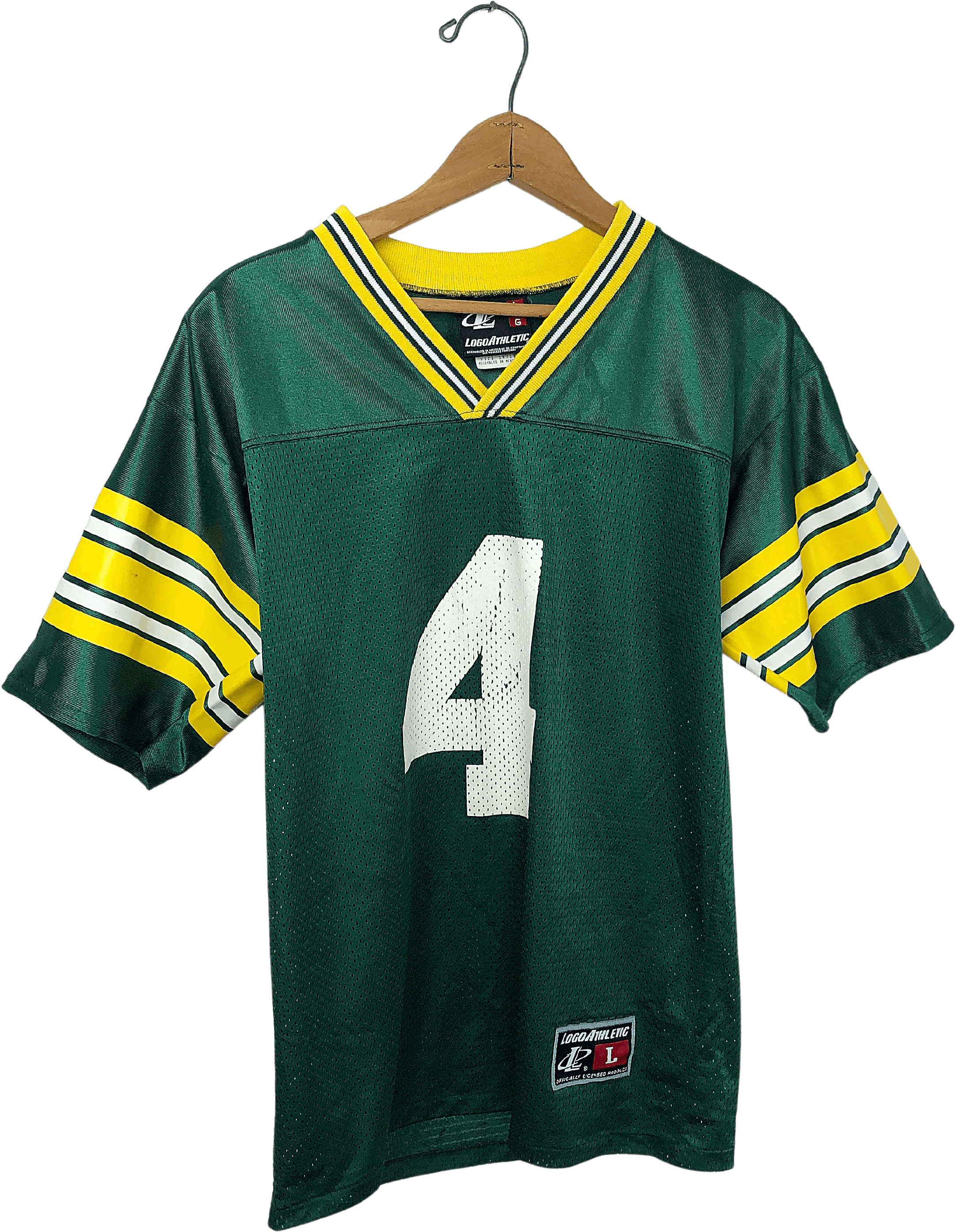 Vintage 90's Green Bay Packers 4 Brett Favre Green & 