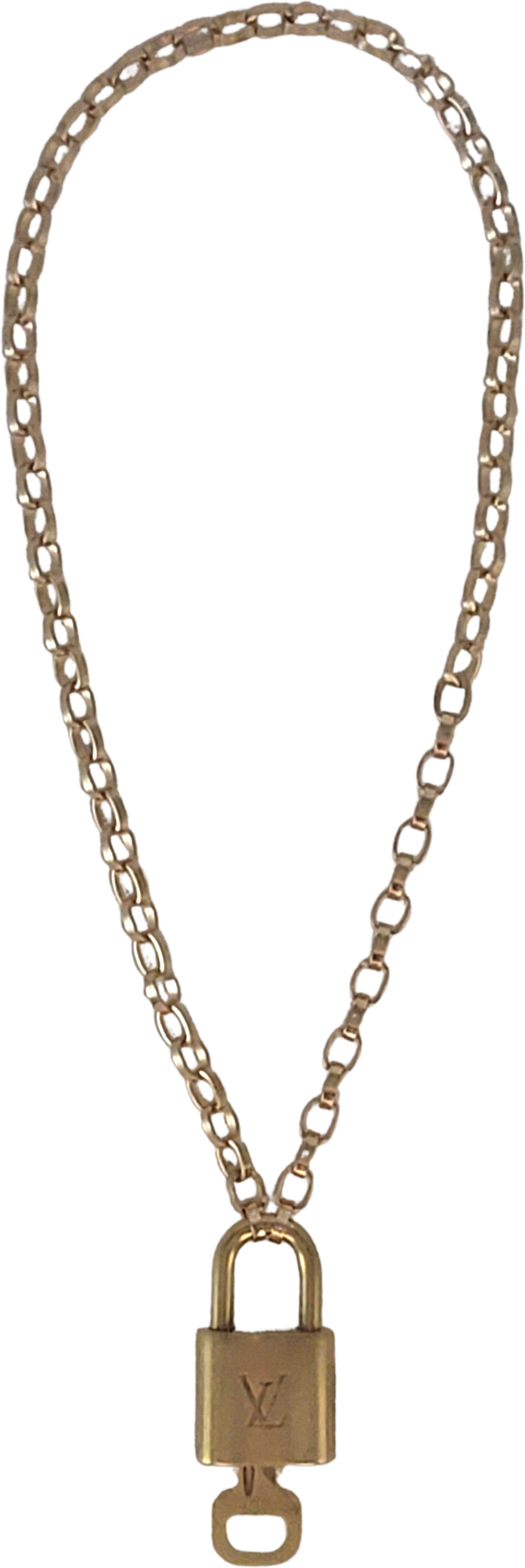 Authentic Louis Vuitton Lock Chain Necklace for Him