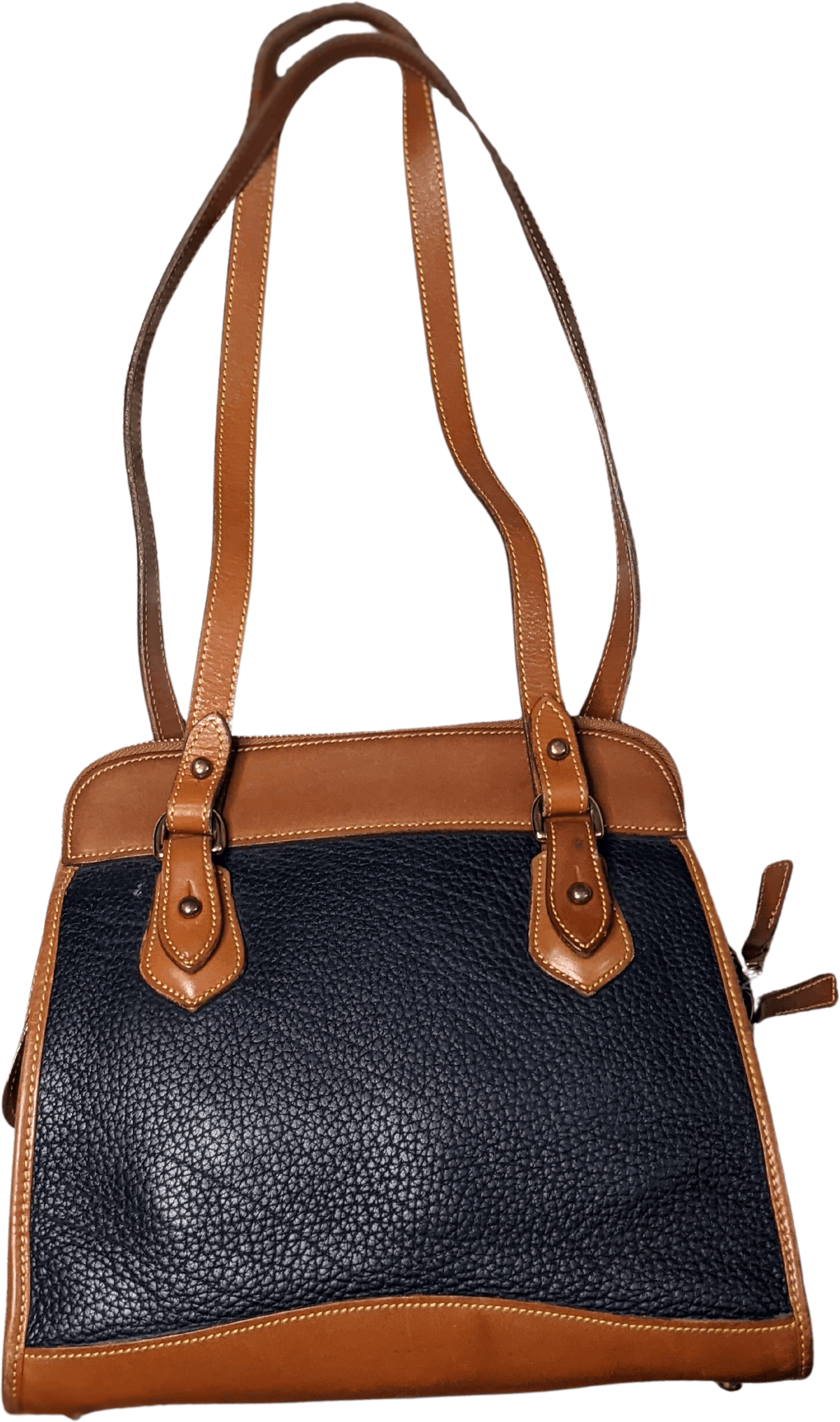 Dooney Bourke Handbag Purse Leather Red/brown Shoulder Bag