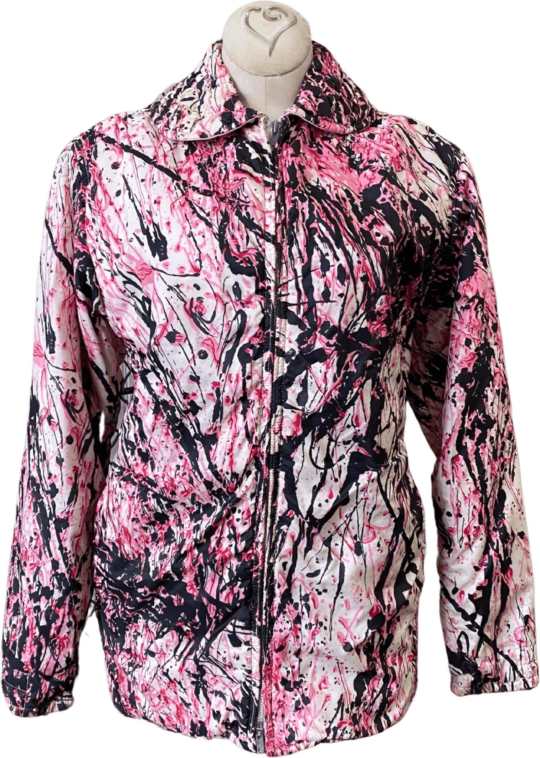 Vintage 60’s Paint Splatter Nylon Ski Jacket by Sportscaster Ski