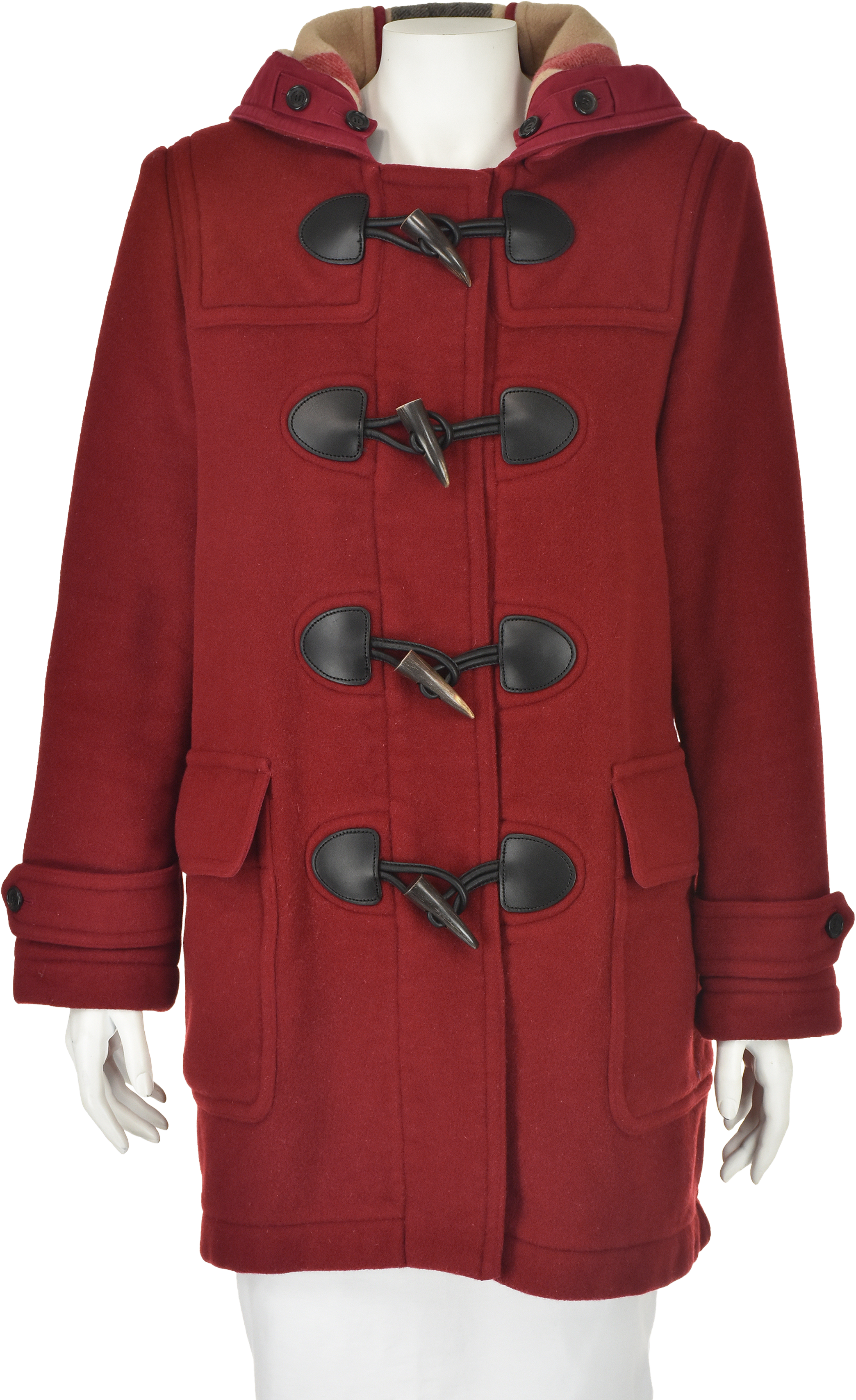 Vintage 90s 00s Mersey Duffle Coat With Buffalo Horn Toggles By