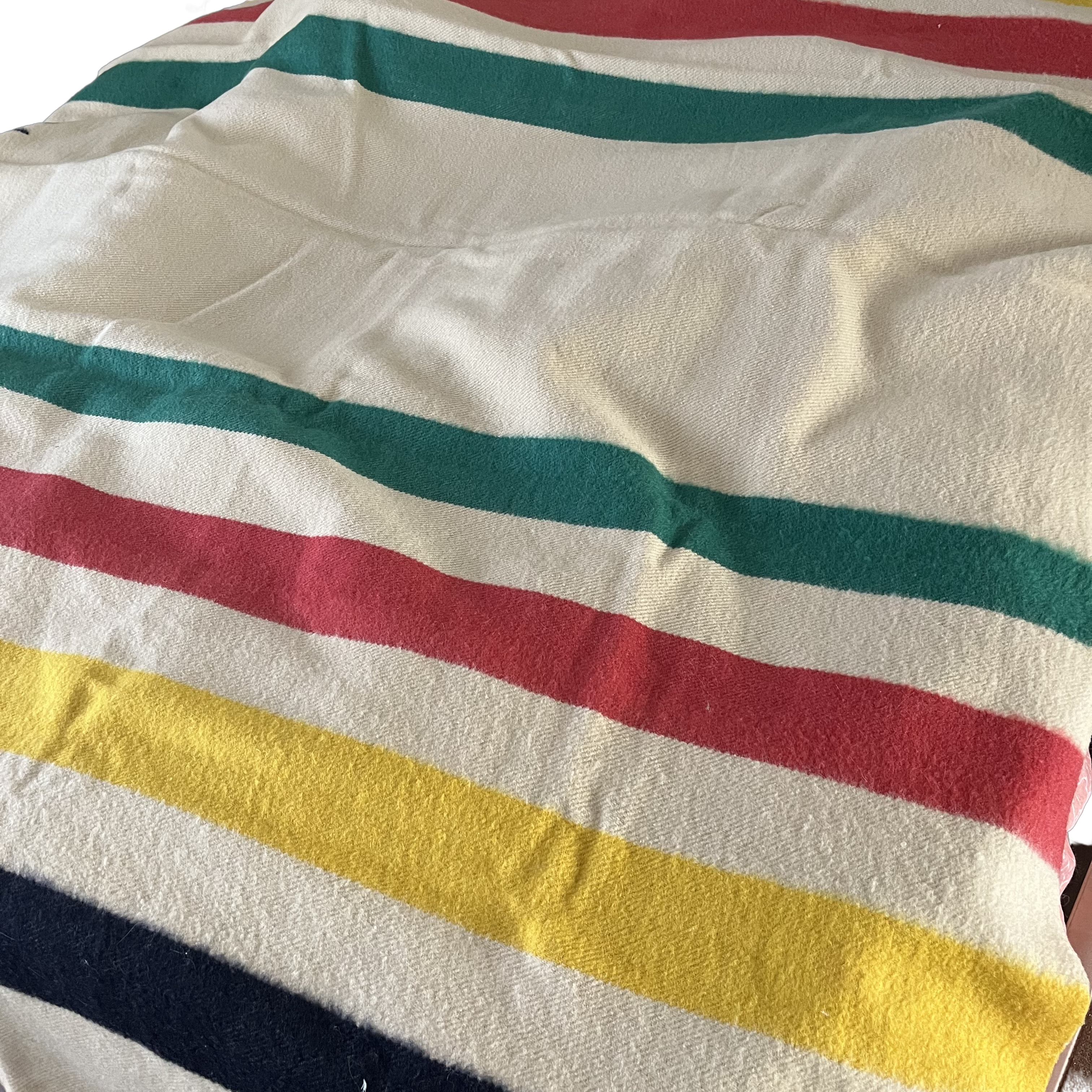 Vintage Wool Blanket Hudson s Bay Early s Witney Point Shop