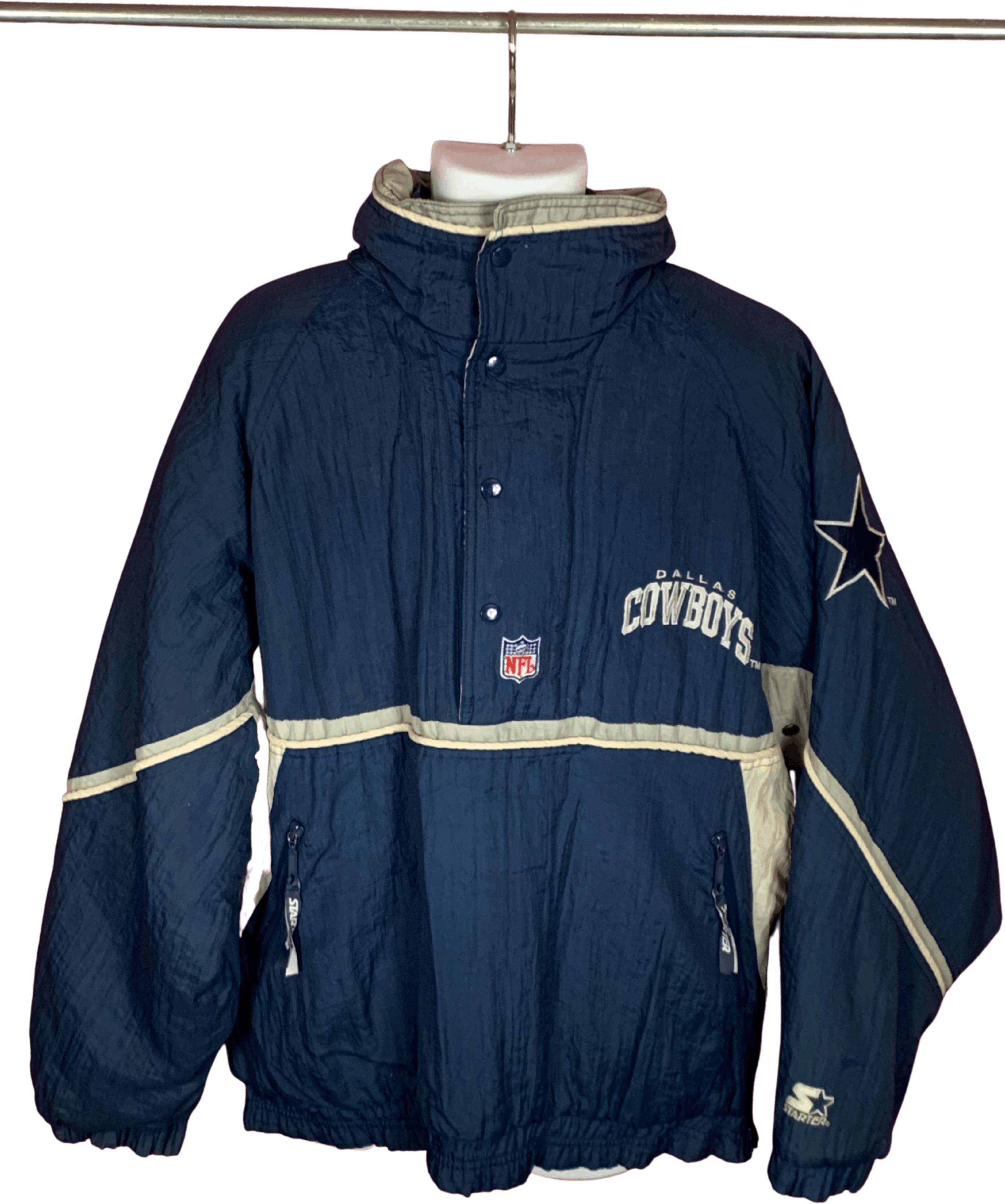 NFL, Jackets & Coats, Starter Rare Nfl Authentic Proline Dallas Cowboys  Jacket