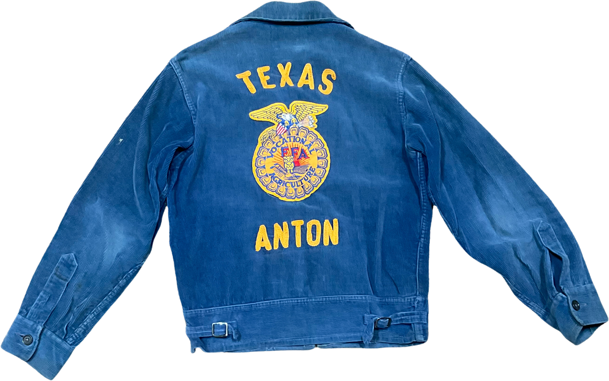 50s Corduroy Embroidered Texas Ffa Jacket By Ffa