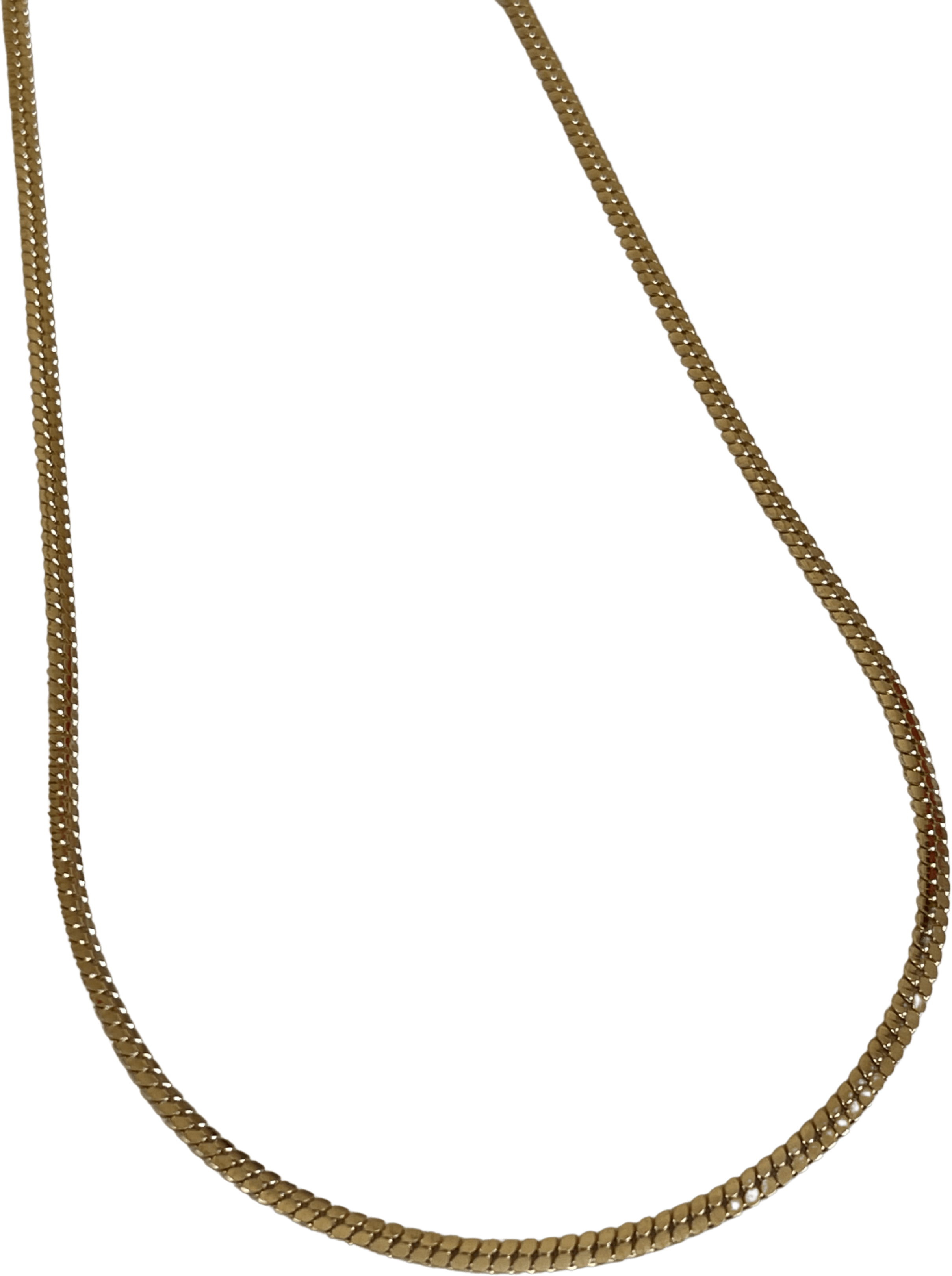 Vintage Light Gold Herringbone Necklace Shop THRILLING