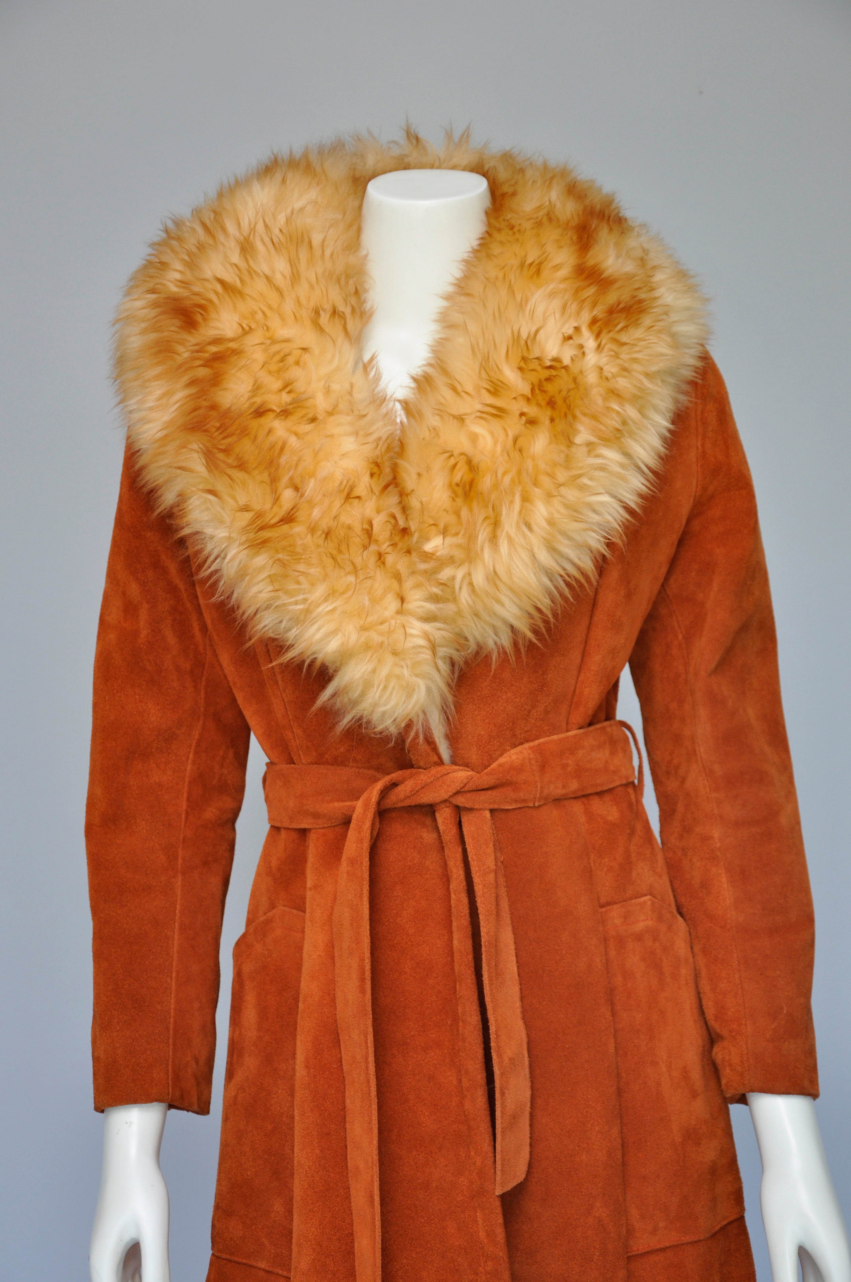 Vintage 70s Burnt Orange Penny Lane Coat By Northside Fashions Shop