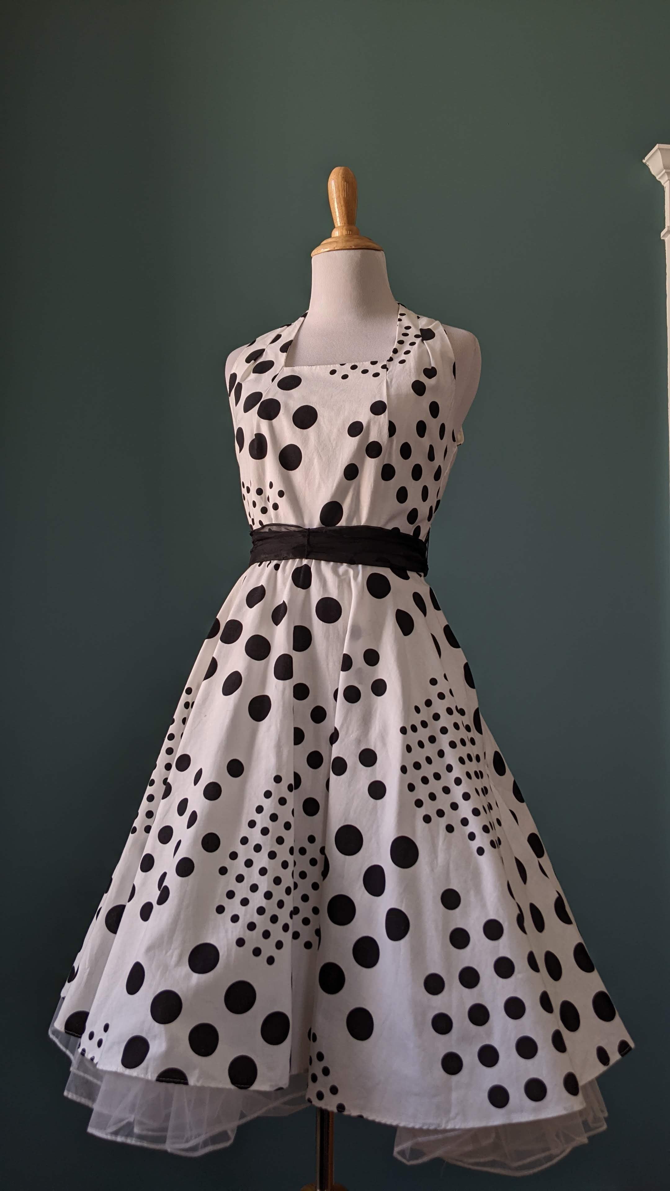 Jessica Howard Polka Dot Tea Length Dress