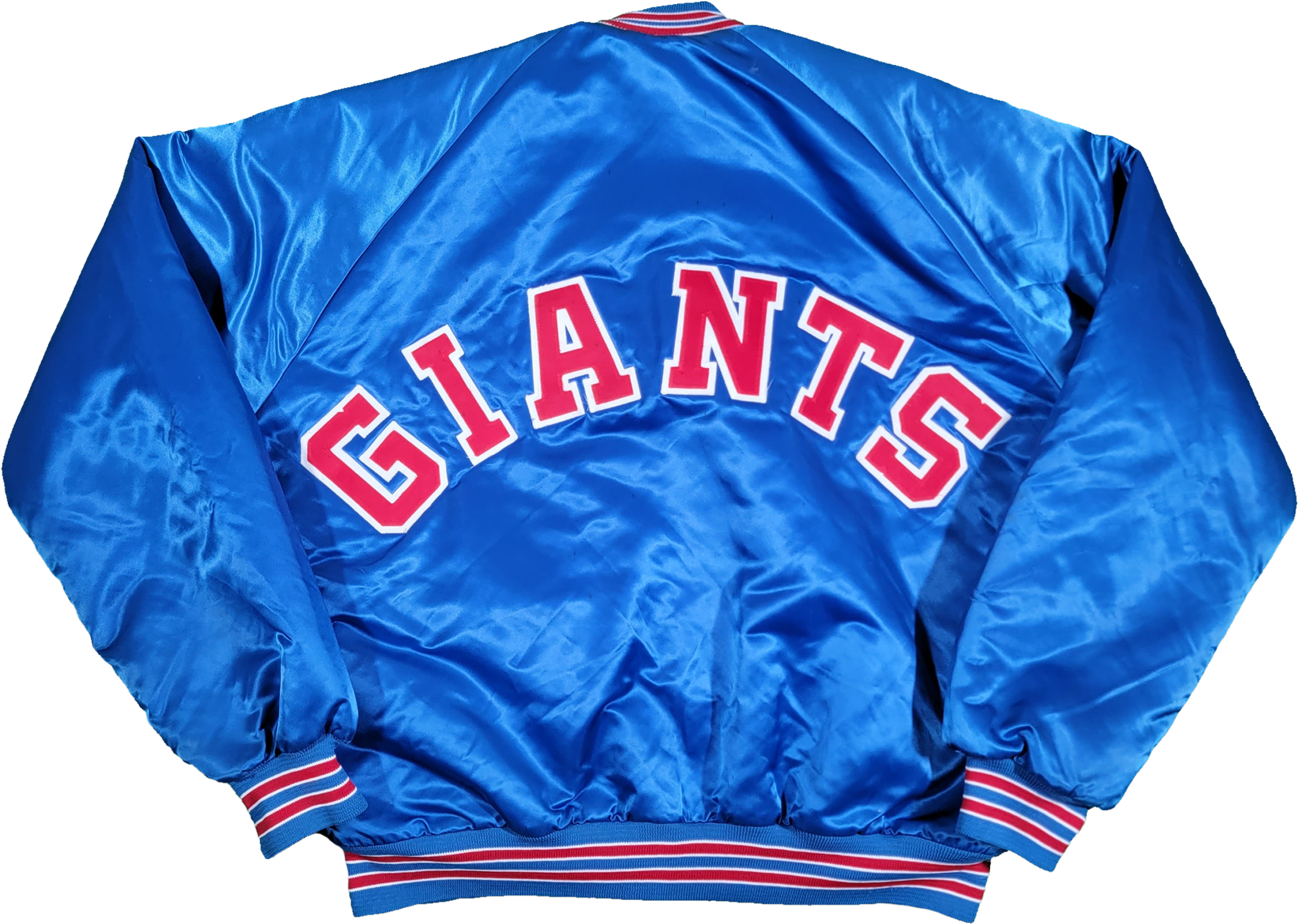 Vintage CHALK LINE New York Giants NFL Button Up Satin Varsity