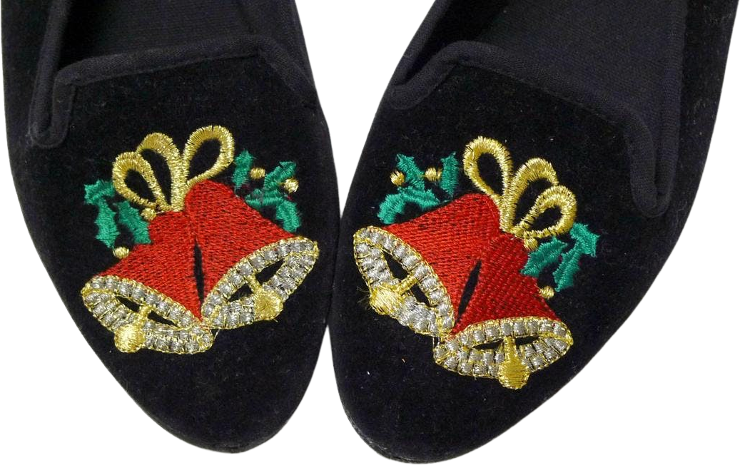 Vintage Holiday Bell Flats by Holiday Edition Shop THRILLING
