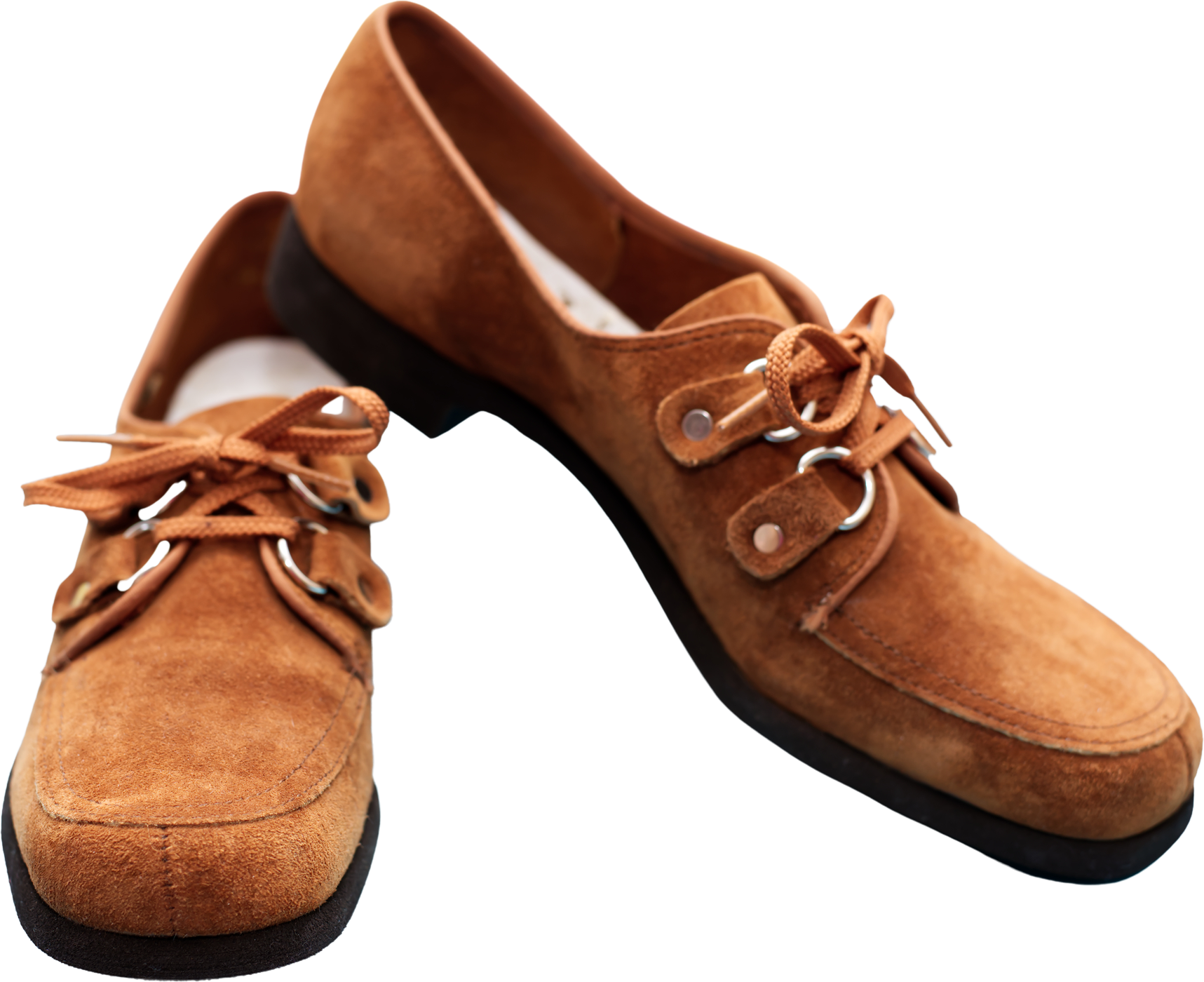 Vintage 70s Brown Suede Shoes Like New 7.5 7 1 2 By Hush Puppies Shop THRILLING