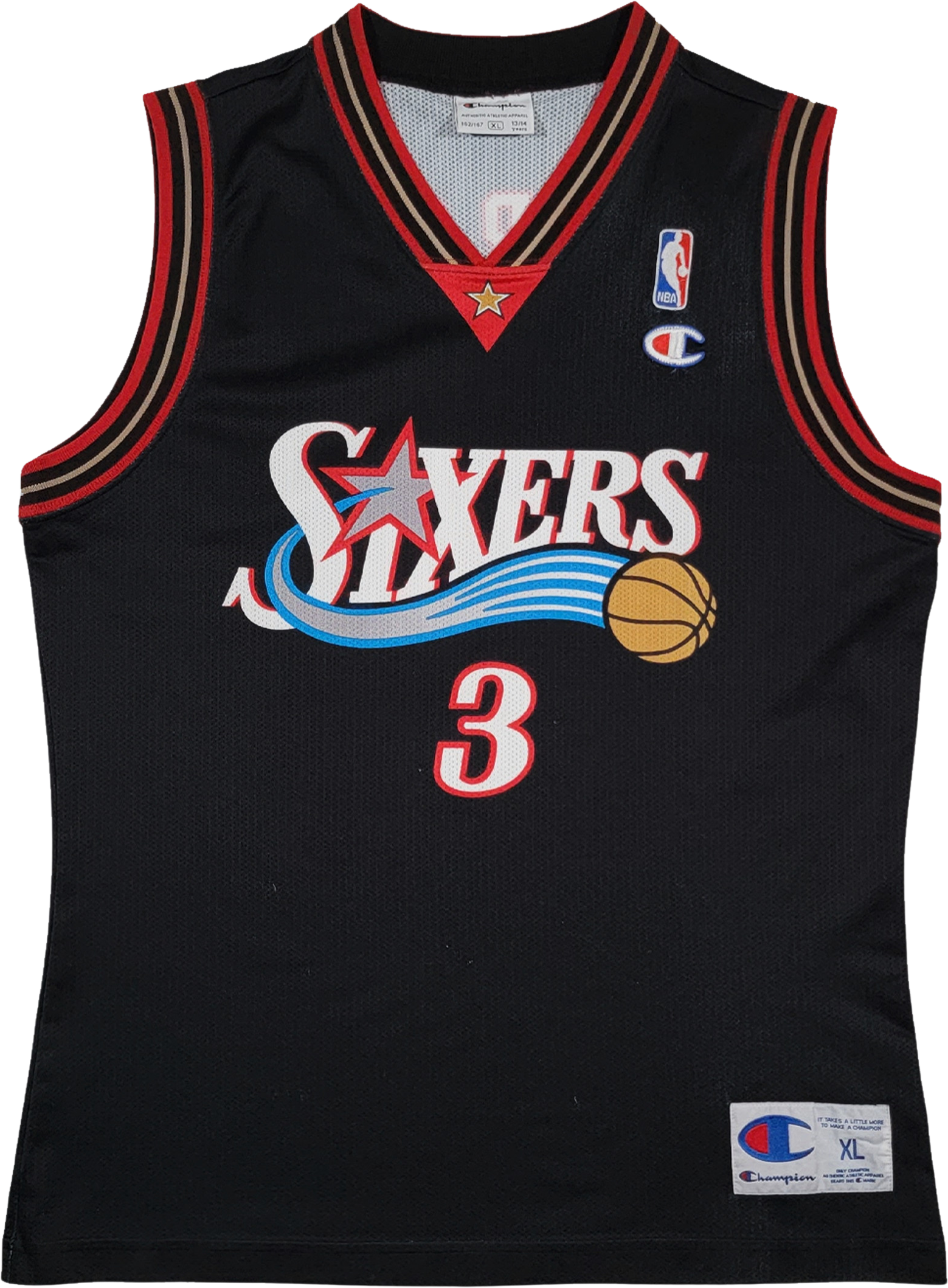 Vintage Allen Iverson Jersey Champion Sixers Shirt Basketball 