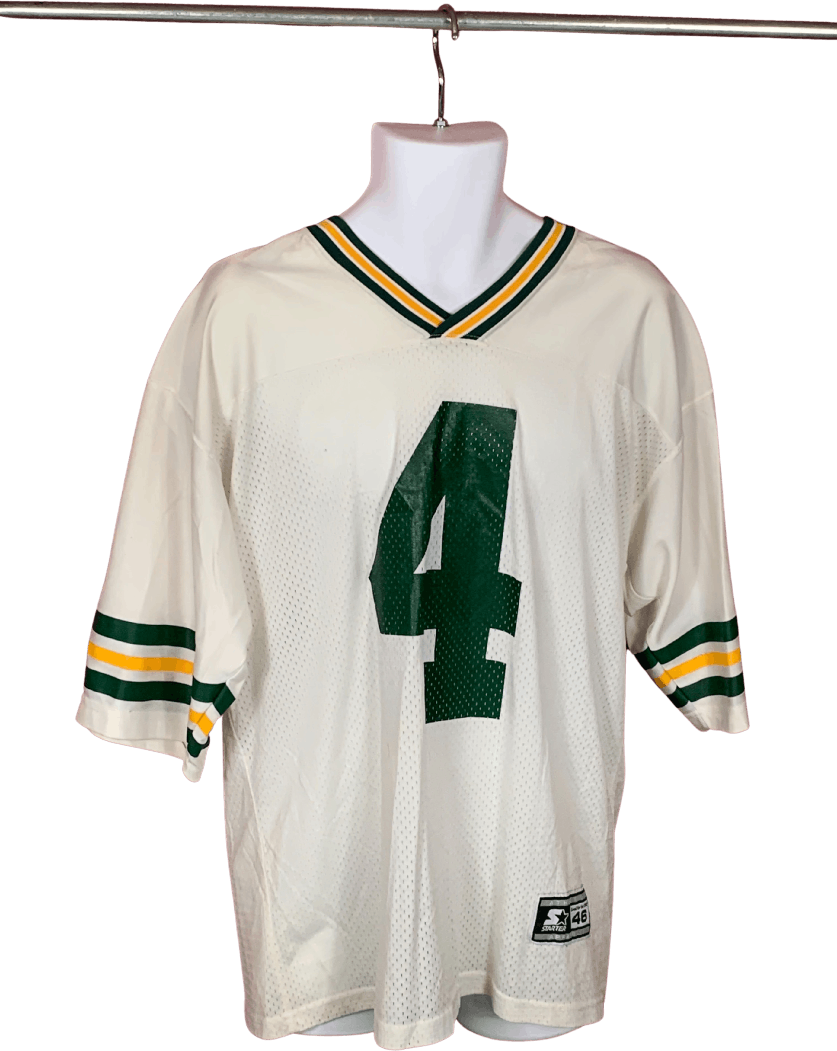 Vintage Brett Favre Jersey Mens 46 Medium Green Starter Packers