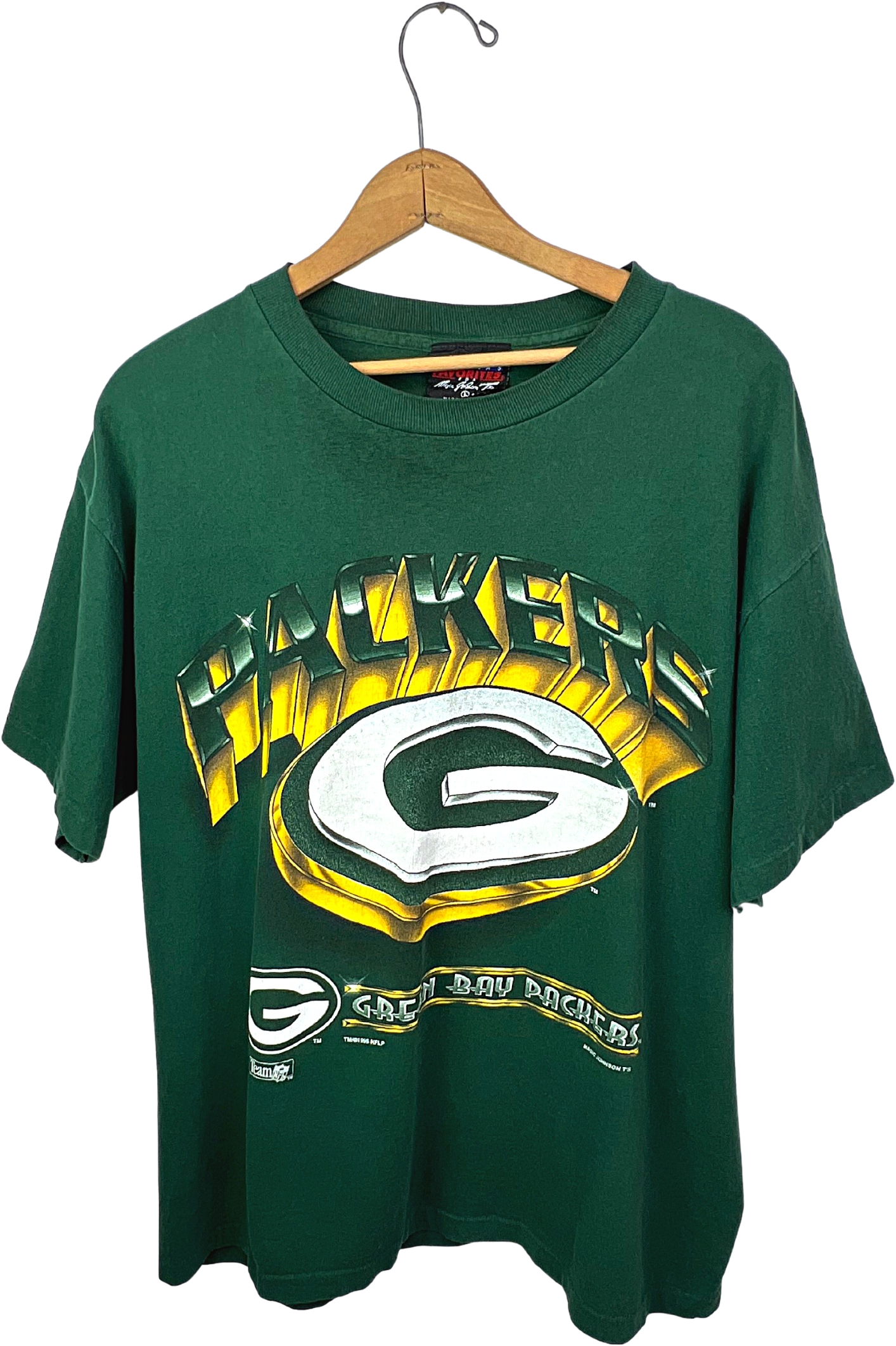 Vintage NFL Pro Player Green Bay Packers Big Graphic T-Shirt - 2XL