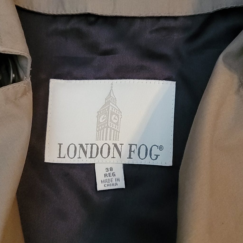 Trench Coat London Fog Vintage - Imperméable - Taille 42 Regular - Occasion Très Bon État