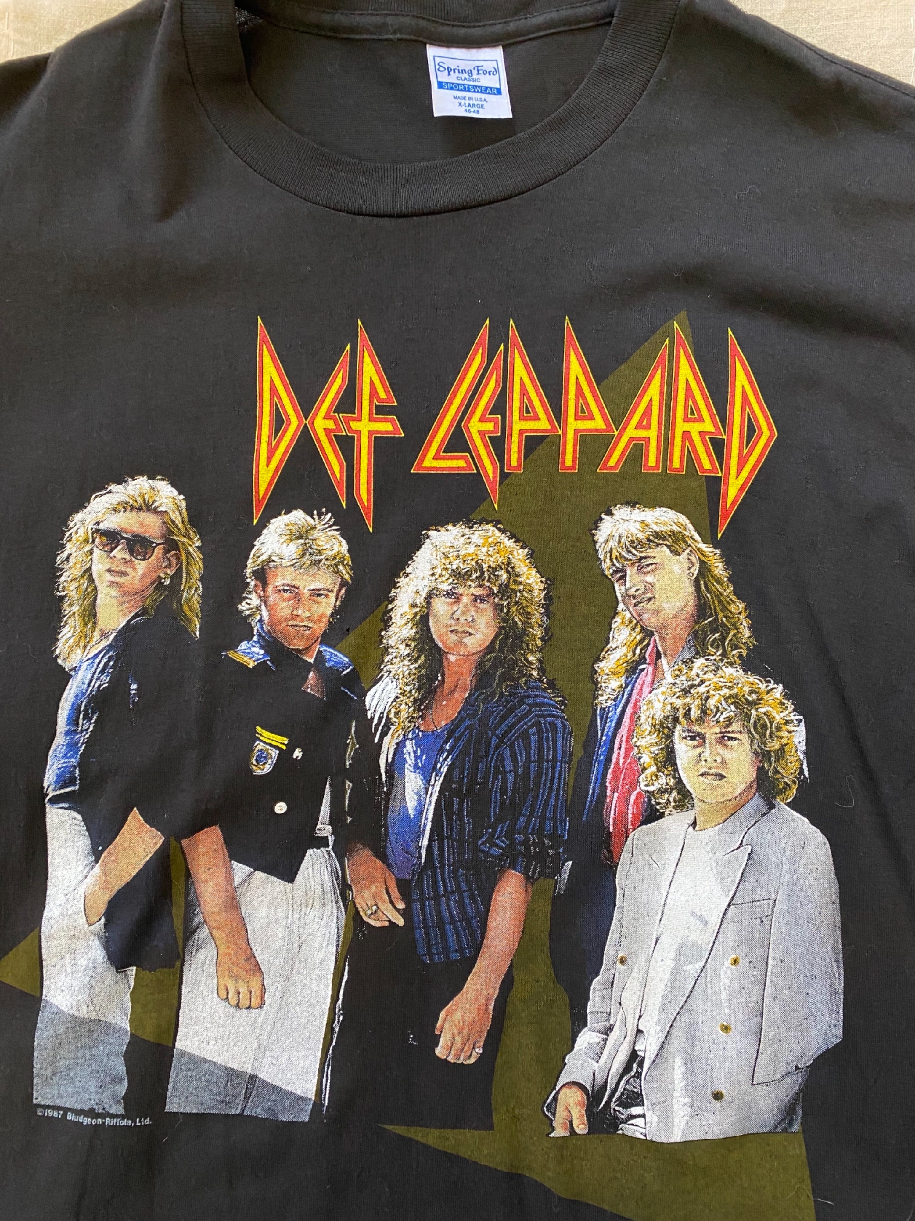Vintage 80’s Def Leppard Hysteria T-Shirt by Spring Ford | Shop THRILLING