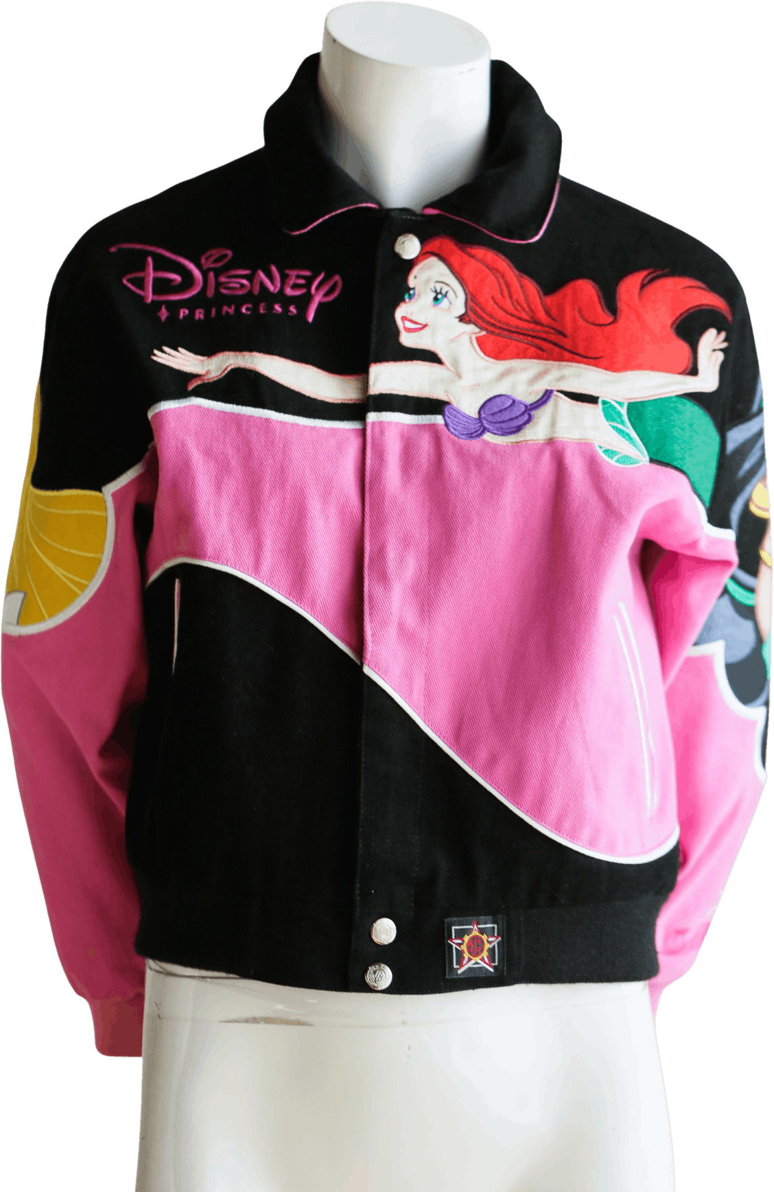 Vintage Disney Princess Embroidered Canvas Racing Jacket by Jh