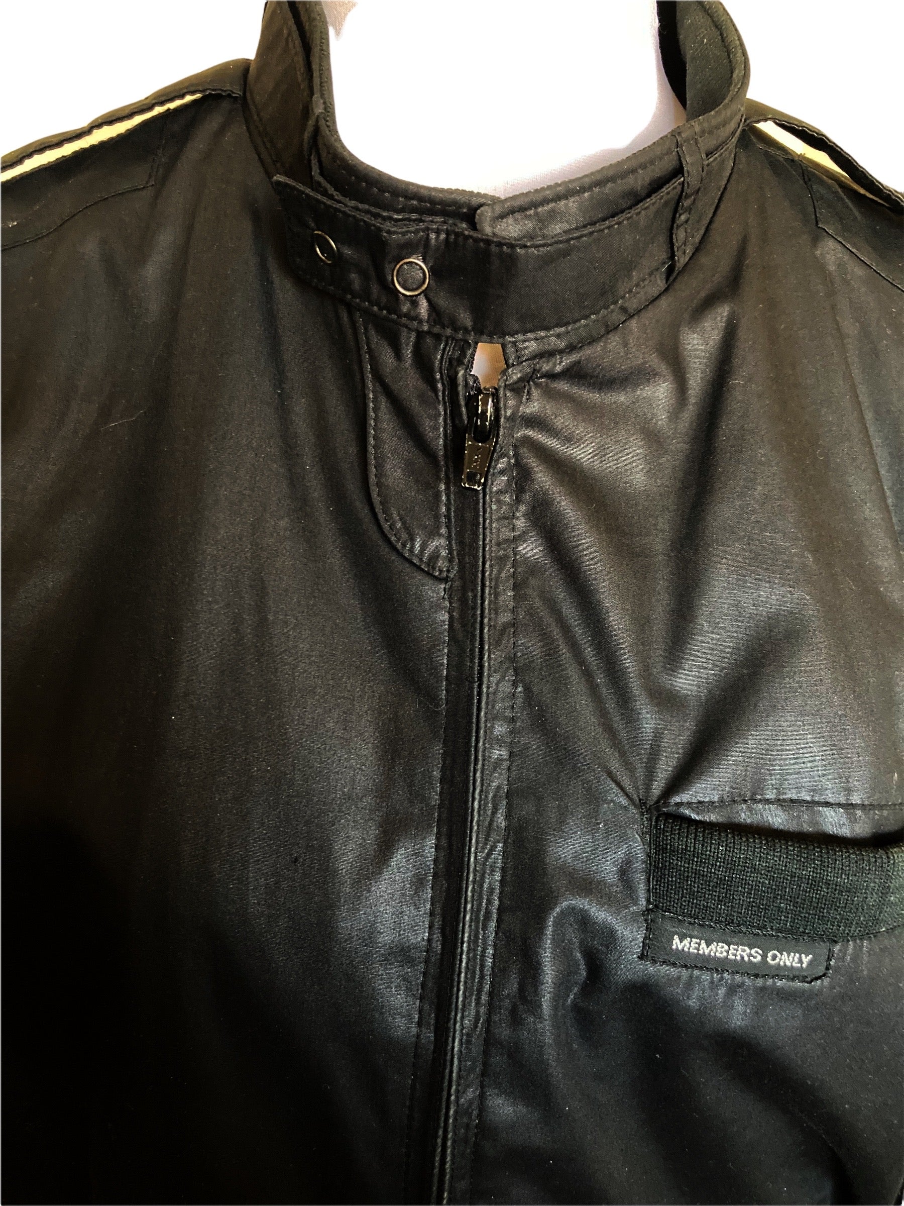 Unisex Vintage Black Member's Only Jacket