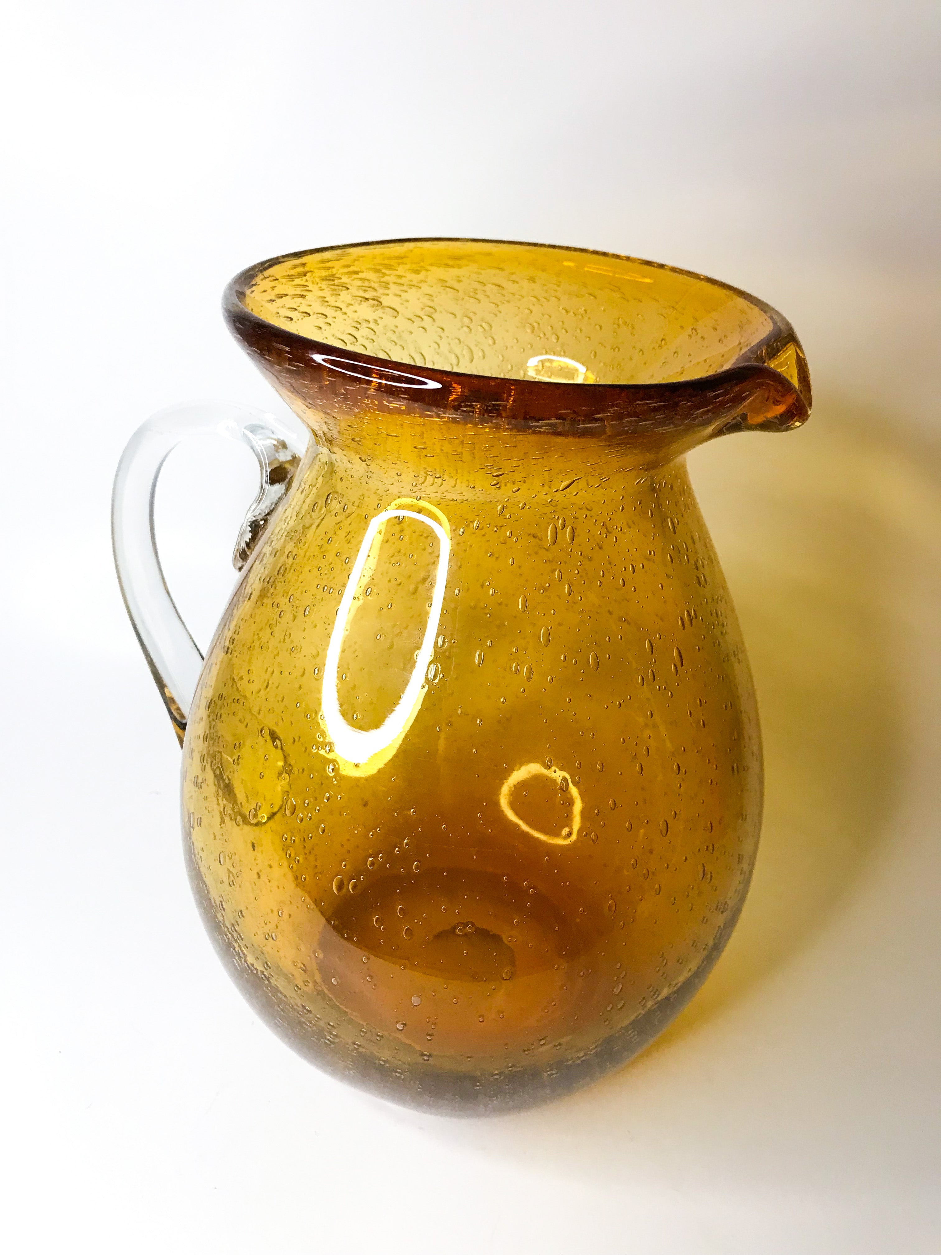 Vintage Brass Pitcher with Dolphin Design and Green Enamel Paint