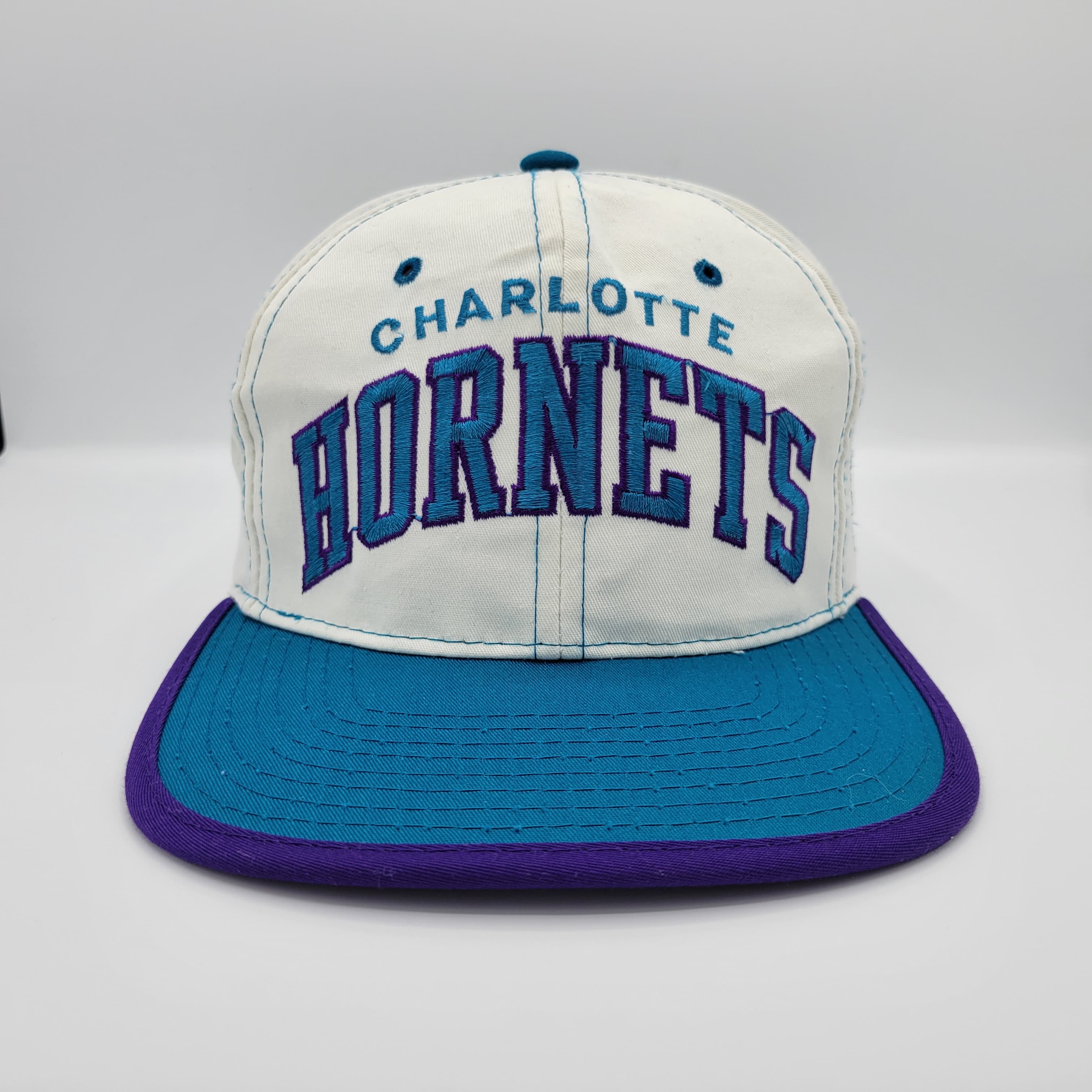 Vintage Charlotte Hornets Starter Snapback Baseball Hat Cap VTG 90s NBA